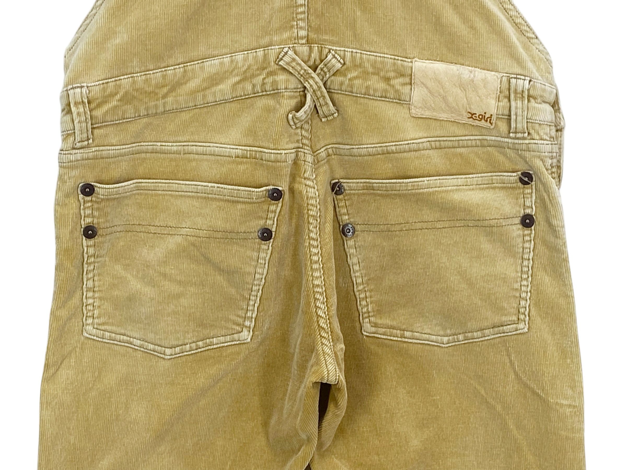 Japanese Brand X-girl Corduroy Bib Overalls Carpenter Jeans Size US 32 / EU 48 - 7 Thumbnail