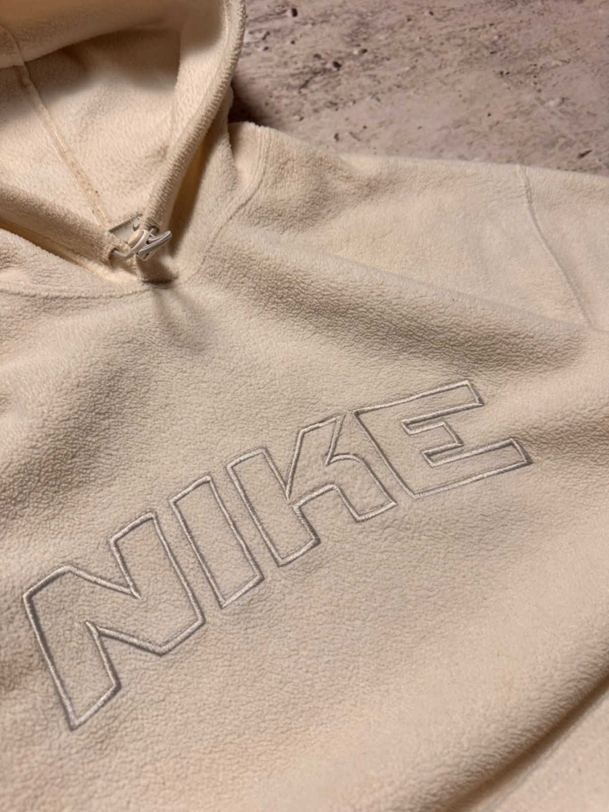Nike × Vintage NIKE VINTAGE TEDDY CENTER LOGO OVERSIZE BOXY HOODIE Size US M / EU 48-50 / 2 - 4 Thumbnail