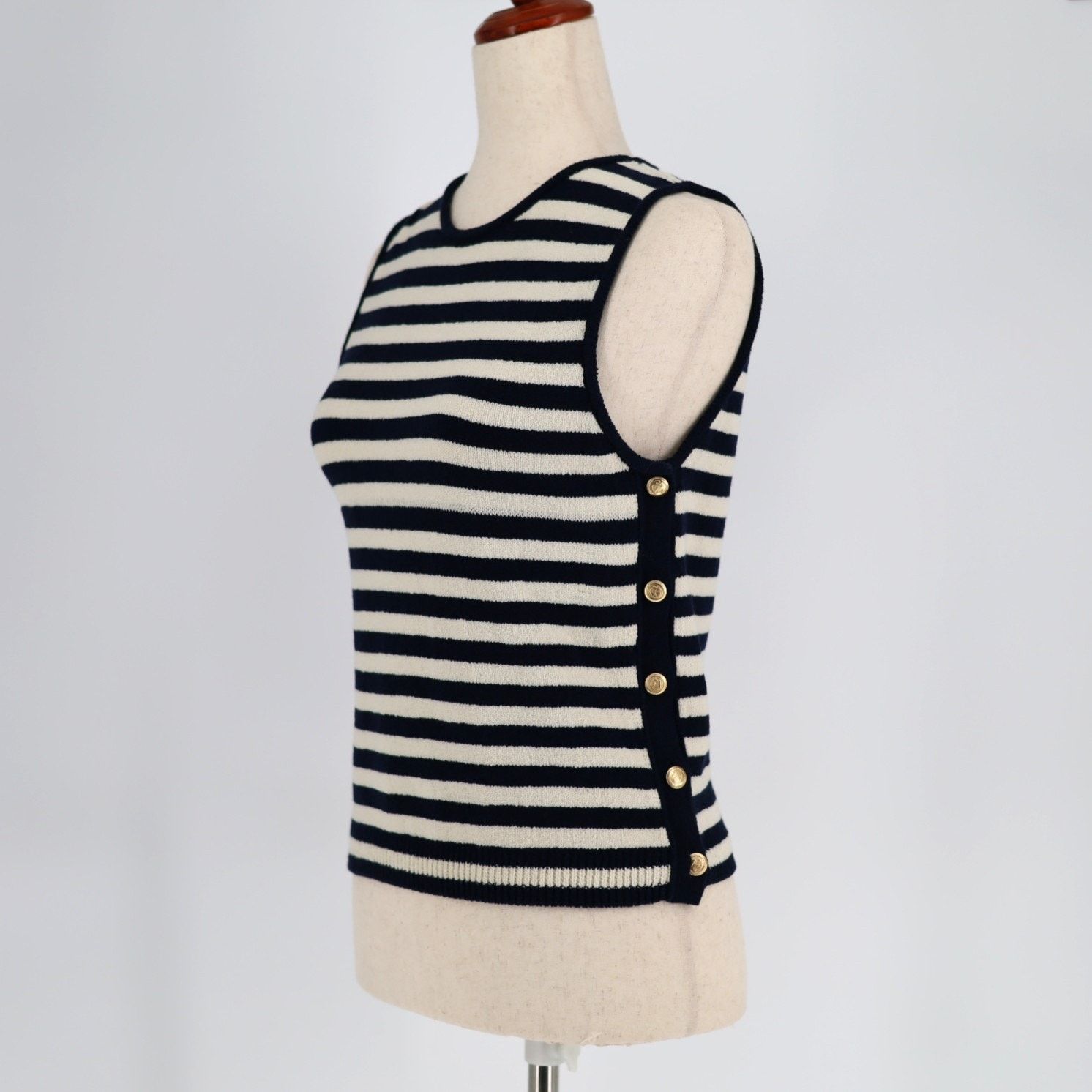 Frame Frame Women Navy Nautical Mariner Sweater Tank Top Size S Size S / US 4 / IT 40 - 8 Thumbnail