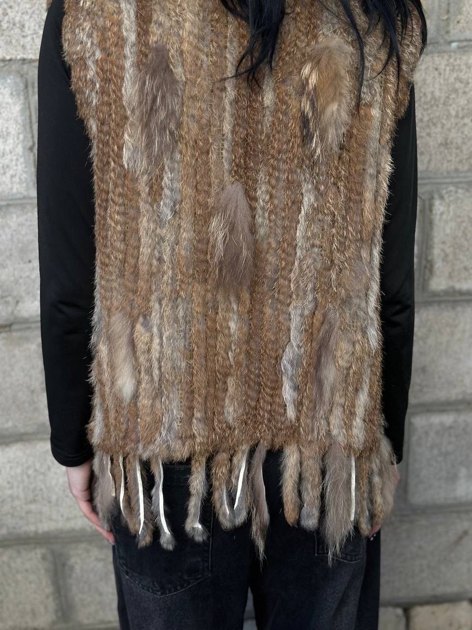 Japanese Brand VTG Japanese Style Women’s Faux Fur Vest Tank Top Y2K Rabbit Size L / US 10 / IT 46 - 5 Thumbnail