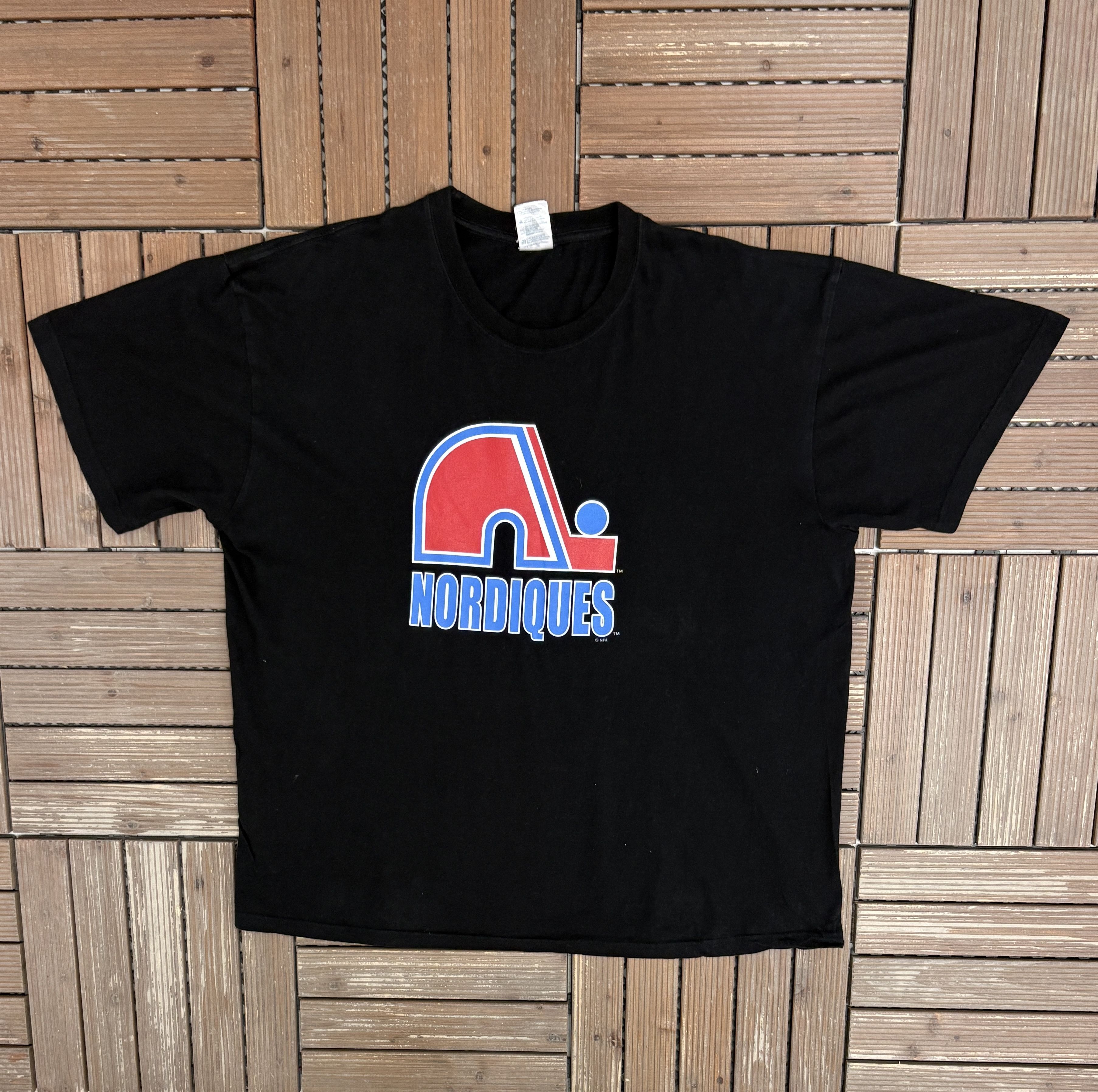 Vintage Quebec Nordiques Vintage Black T-Shirt Tee Size US XXL / EU 58 / 5 - 1 Thumbnail