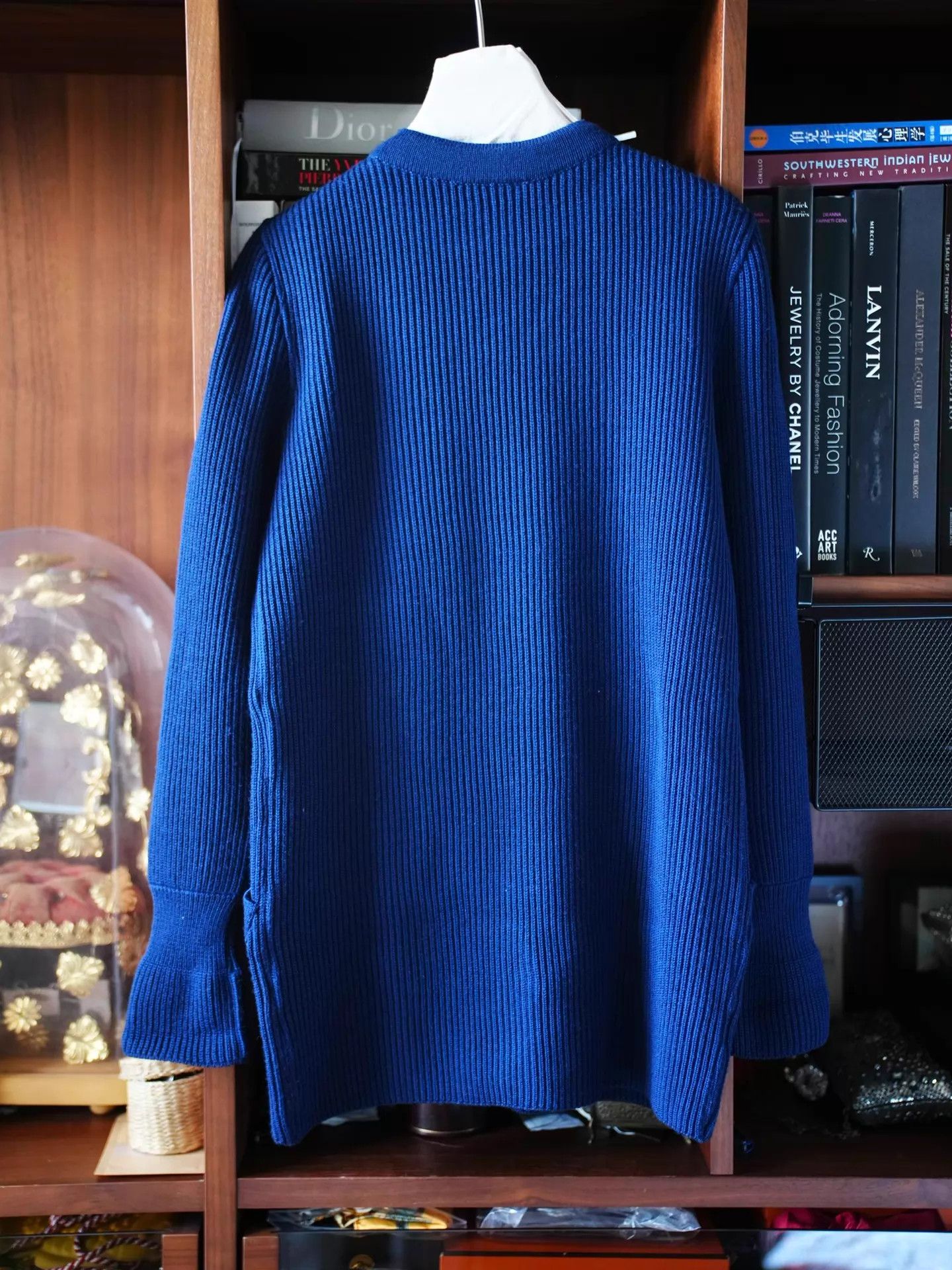 Chanel Chanel 1989 Vintage Royal Blue Wool Crewneck Sweater FR38 French Made Size S / US 4 / IT 40 - 6 Thumbnail