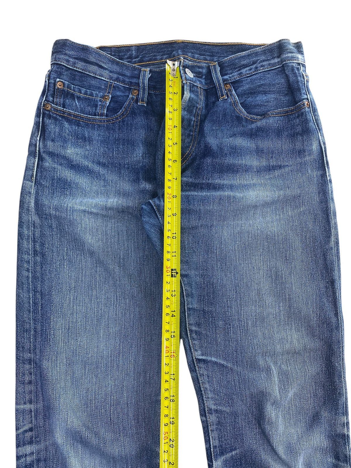 Levi's Levi’s Ripped Acid Blue Wash Style Loose Jeans Size US 30 / EU 46 - 7 Thumbnail