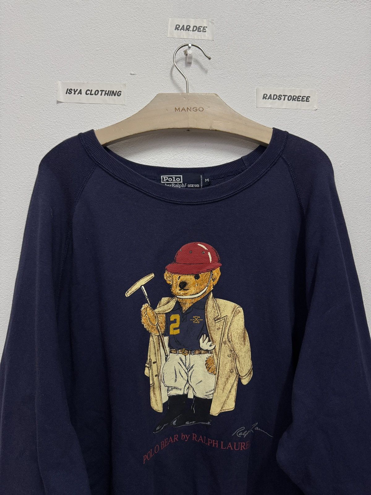 Polo Ralph Lauren Vintage Polo Bear Ralph Laurent Navy Blue Size US M / EU 48-50 / 2 - 3 Thumbnail