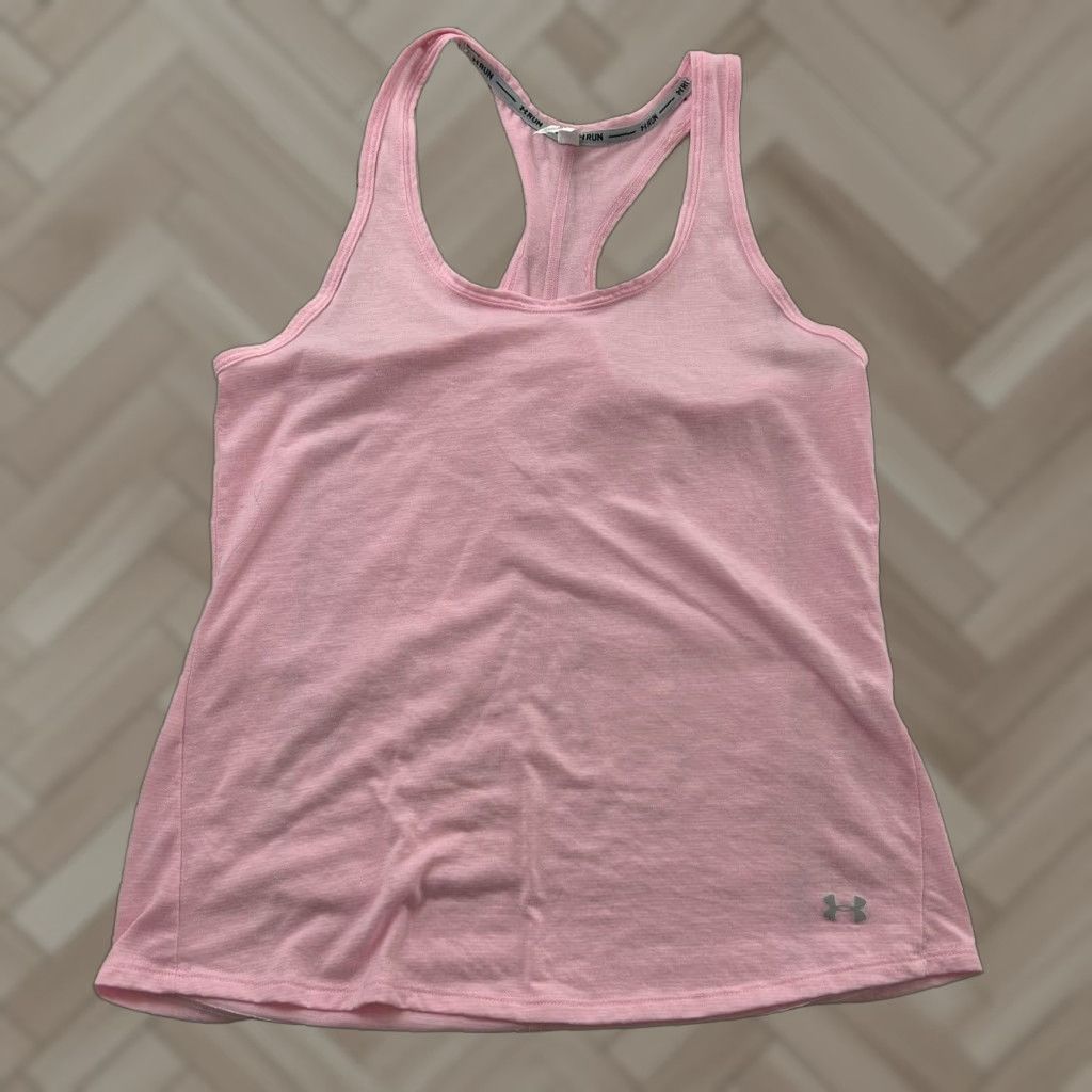 Under Armour Under Armour Heatgear Tank Top Racerback Sleeveless Women's M Pink Shirt Size M / US 6-8 / IT 42-44 - 1 Thumbnail