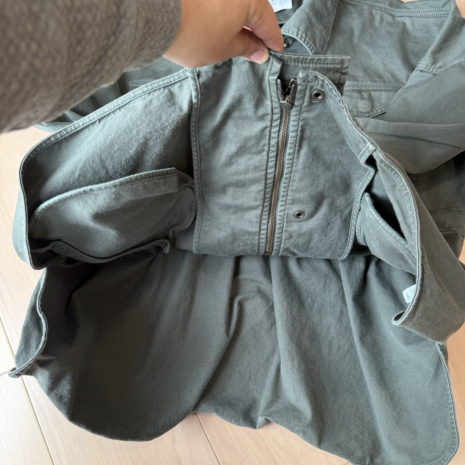 Athleta Athleta Greenwich Jacket Large Green Full Zip Military Size L / US 10 / IT 46 - 6 Thumbnail