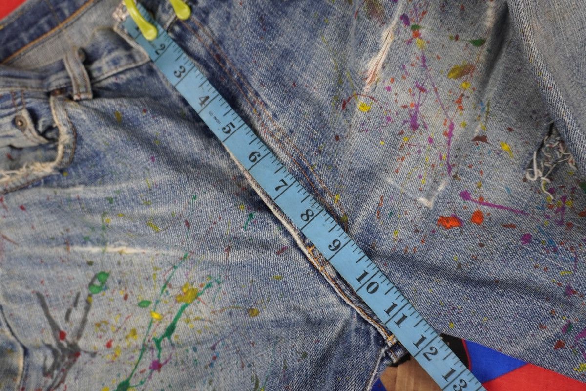 Levi's Vintage Clothing VTG Levi's 502 Big E JAPAN Made Painted Splash Distressed Size US 32 / EU 48 - 19 Thumbnail
