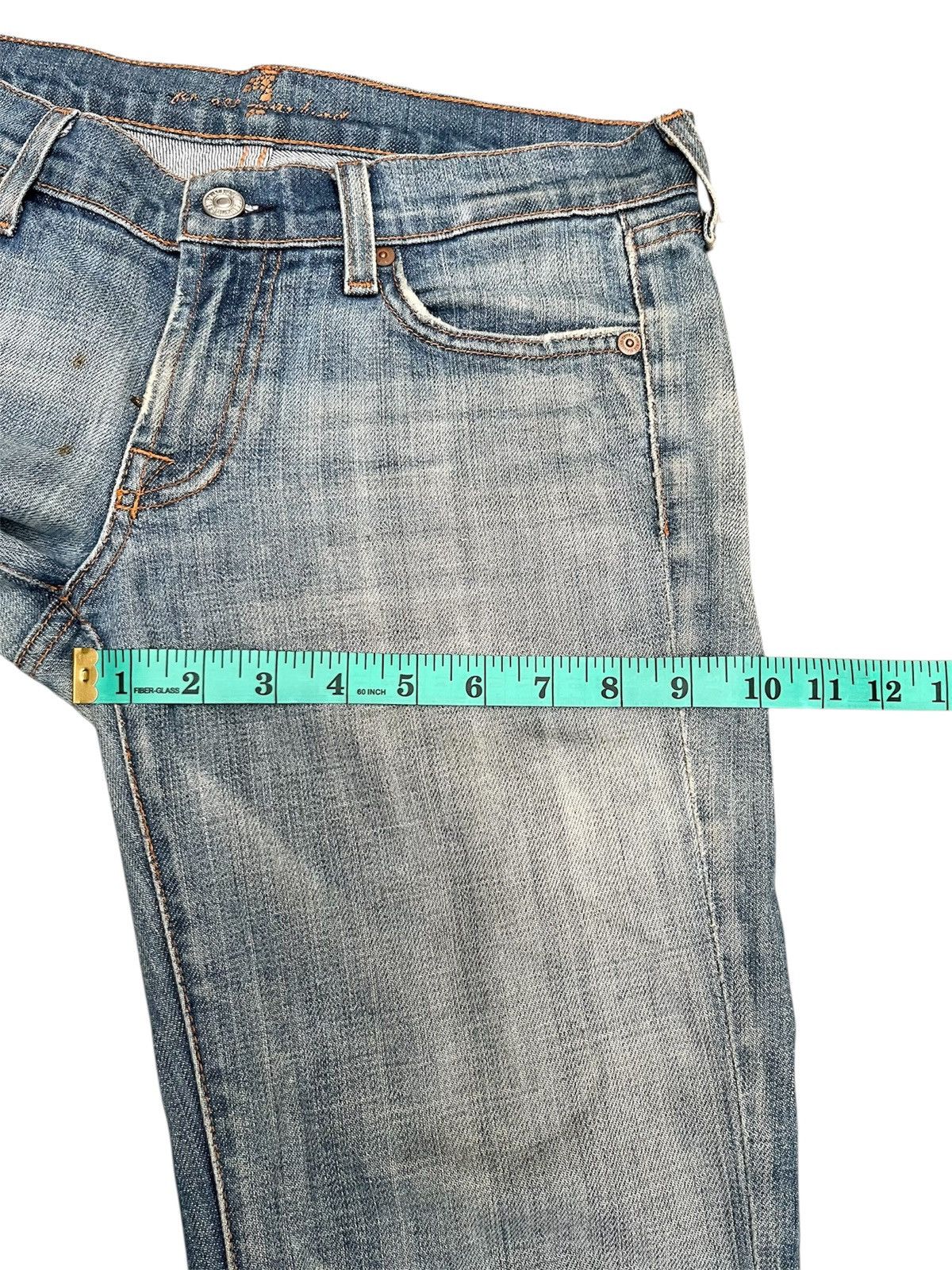 7 For All Mankind 7 For All Minkind Faded Washed Flare Jeans Size US 27 - 22 Thumbnail