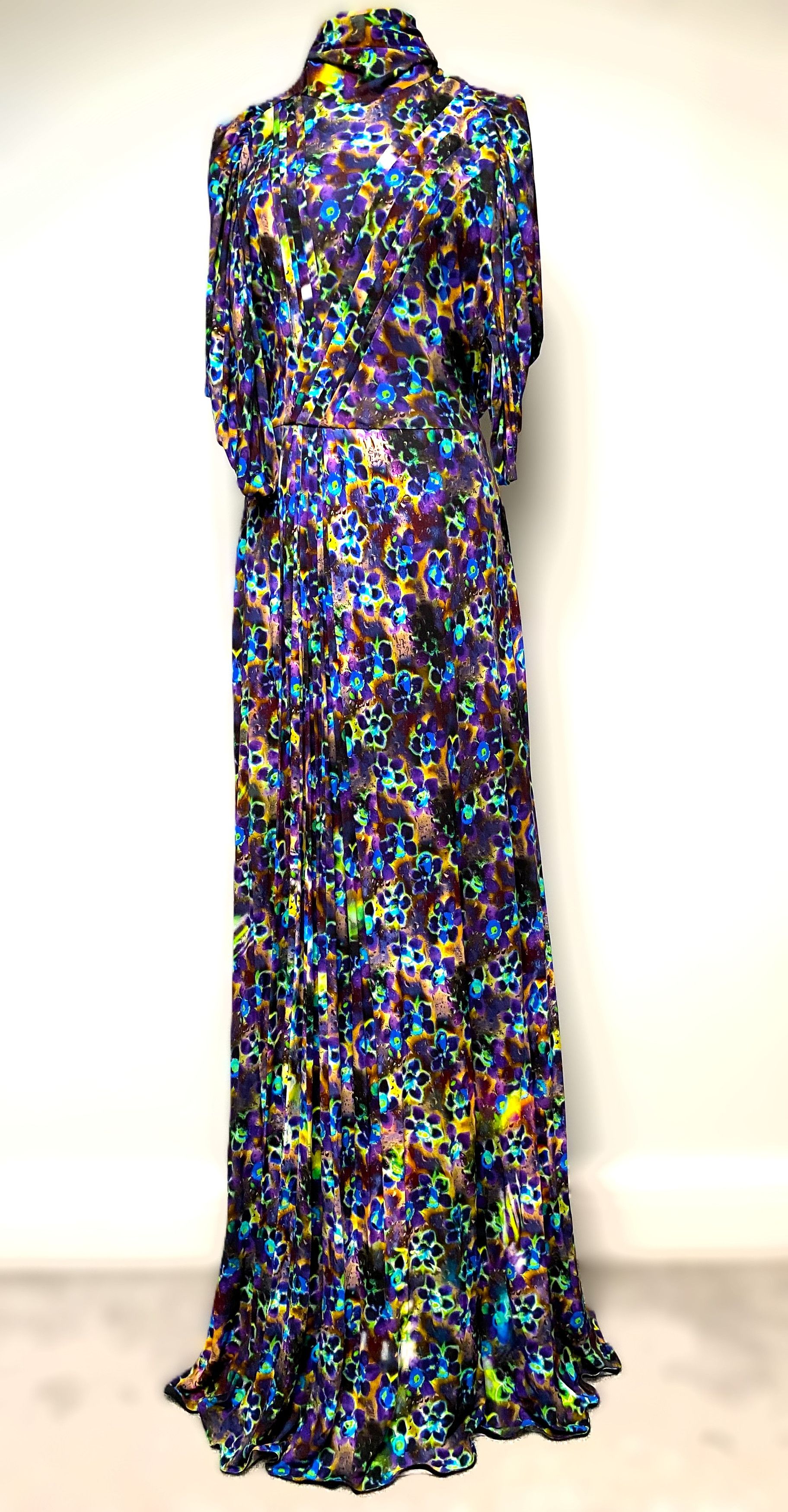 PRADA Floral Print Full-length evening dress