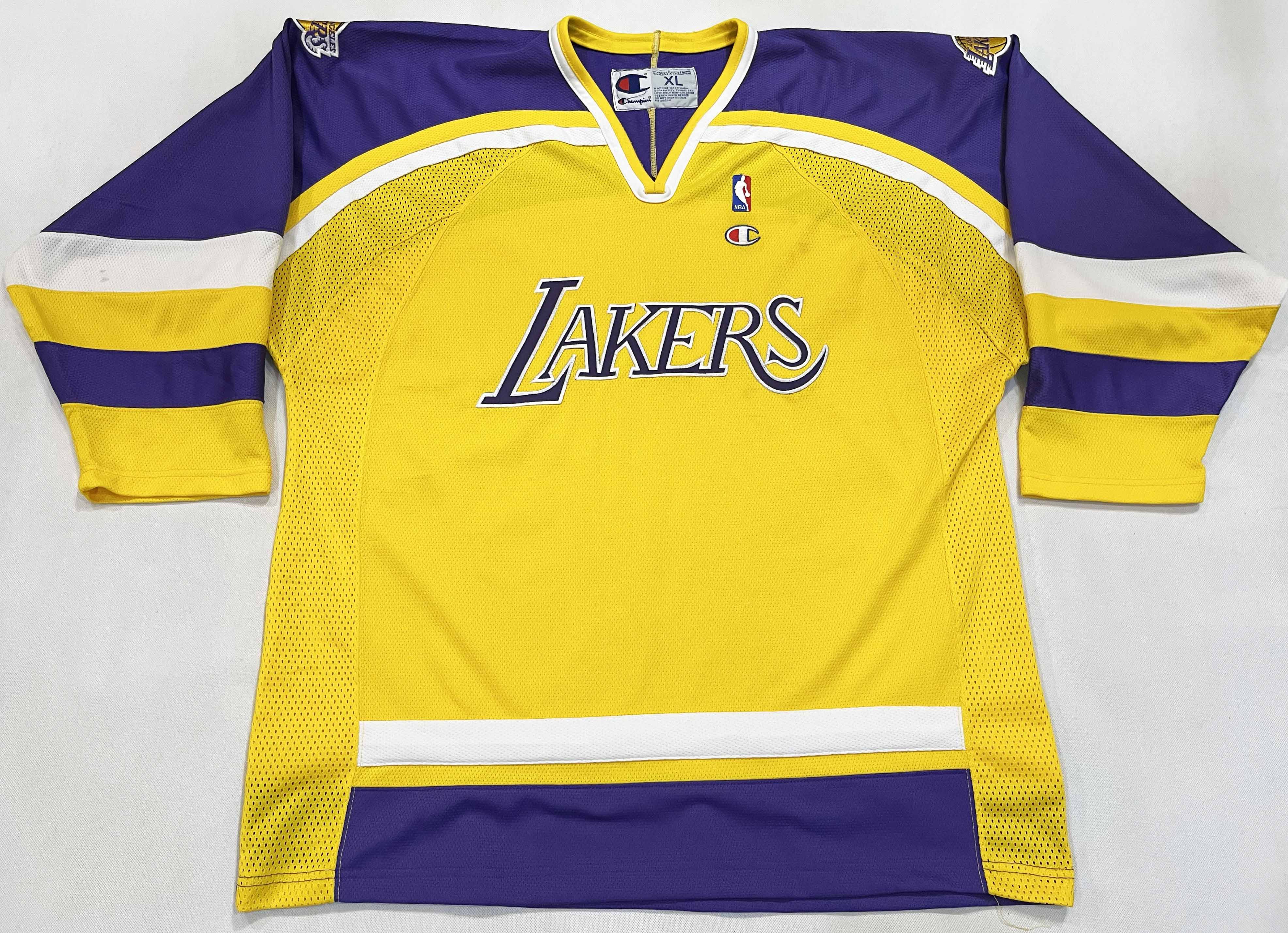 Champion × NBA × Vintage Vintage Champion NBA Los Angeles Lakers Hockey Jersey Size US XL / EU 56 / 4 - 1 Thumbnail