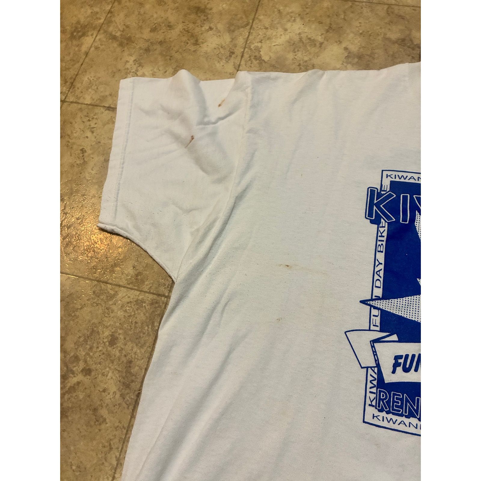 Fruit Of The Loom Vintage 2003 Kiwanis Rend Lake Bike Tour White T-Shirt 2XL Size US L / EU 52-54 / 3 - 8 Thumbnail