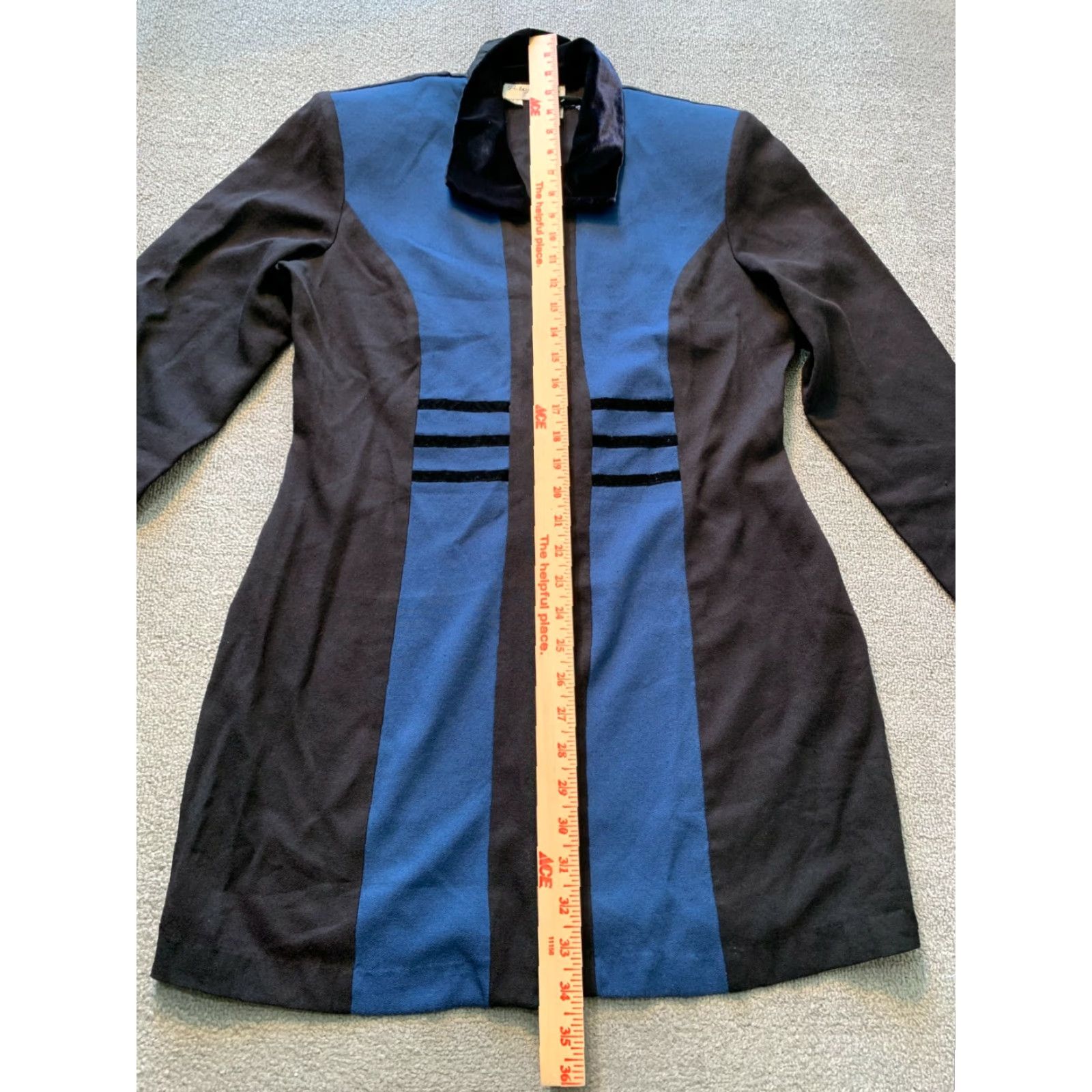 Vintage Betsy Lauren Jacket Womens Size 8 Black and Blue Button Up Jacket Blazer Women Formal Workwear Cardigan? Size M / US 6-8 / IT 42-44 - 2 Thumbnail