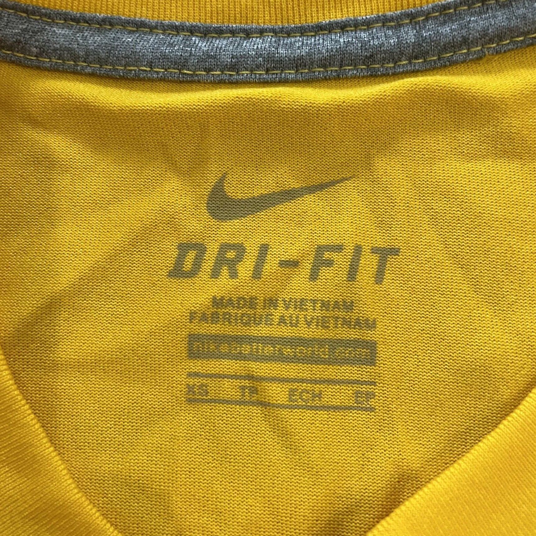Nike Nike Dri-Fit Long Sleeve Shirt Mens Size XS Yellow Size US XS / EU 42 / 0 - 4 Thumbnail