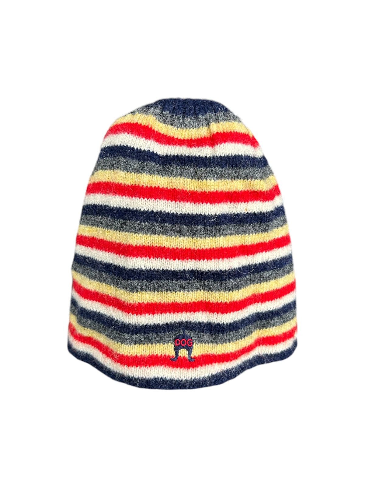 DOG Striped hairy Vtg Style Beanie Hats ☠️☠️