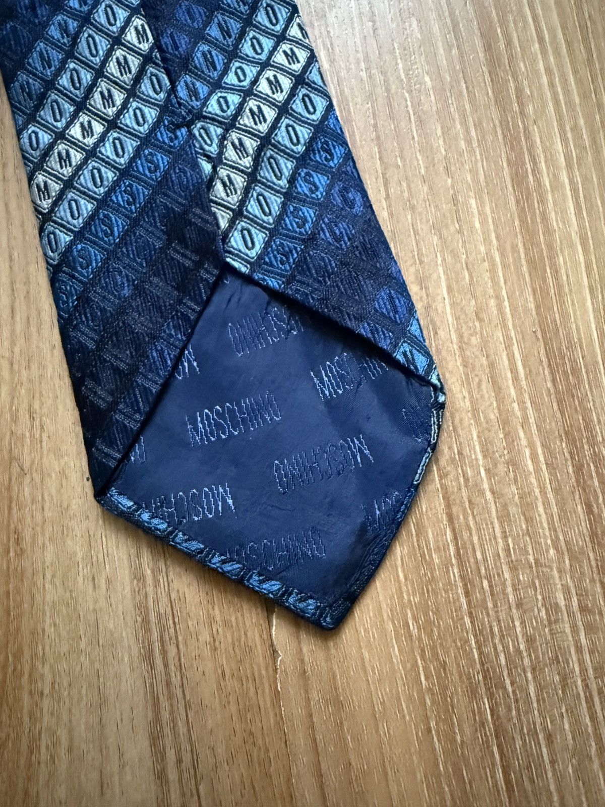 Moschino Vintage Moschino silk tie Logo Size ONE SIZE - 10 Thumbnail