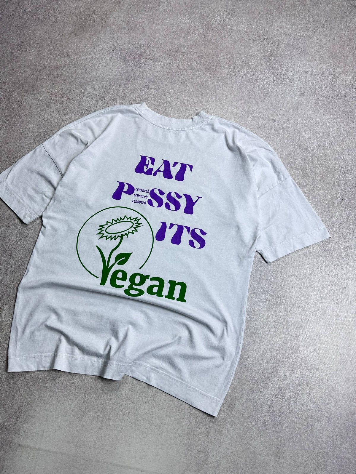 Vintage Vintage Eat P It's Vegan Boxy T-shirt XL Size US XL / EU 56 / 4 - 4 Thumbnail