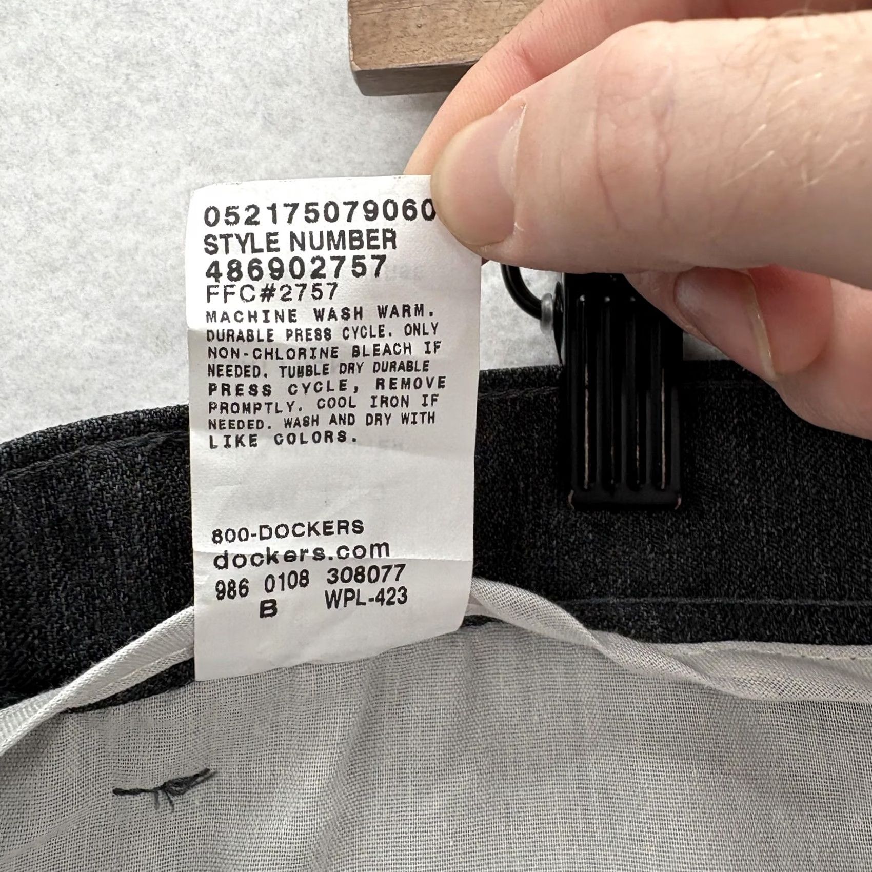 Levi's VINTAGE Levi's Action Slacks Dress Pants Mens 46x30 Gray Regular Fit Tapered 90s Size US 30 / EU 46 - 5 Thumbnail