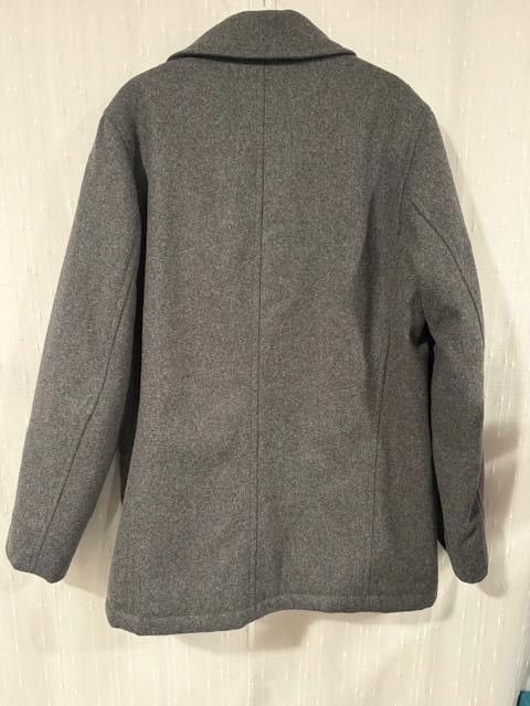 Gap GAP WOOL BLEND GRAY PEACOAT QUILT LINED SINGLE BREAST MEN S Size US S / EU 44-46 / 1 - 2 Thumbnail