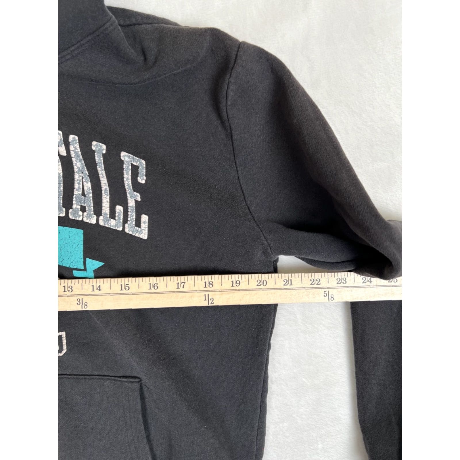 Vintage VINTAGE Aeropostale Womens Hoodie Sweatshirt Size L Black Faded 87 Logo Pullover Hooded Sweatshirt Womens Size L / US 10 / IT 46 - 4 Thumbnail
