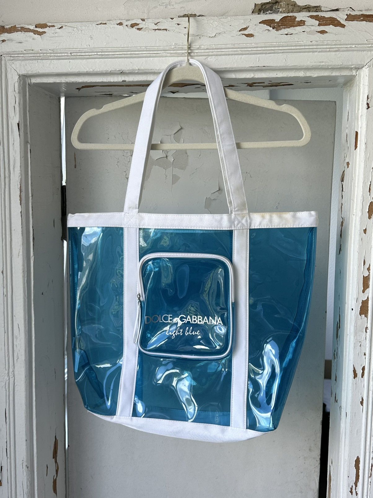 Dolce & Gabbana Vintage Dolce&Gabbana Light Blue Beach Hand Bag Size ONE SIZE - 1 Thumbnail