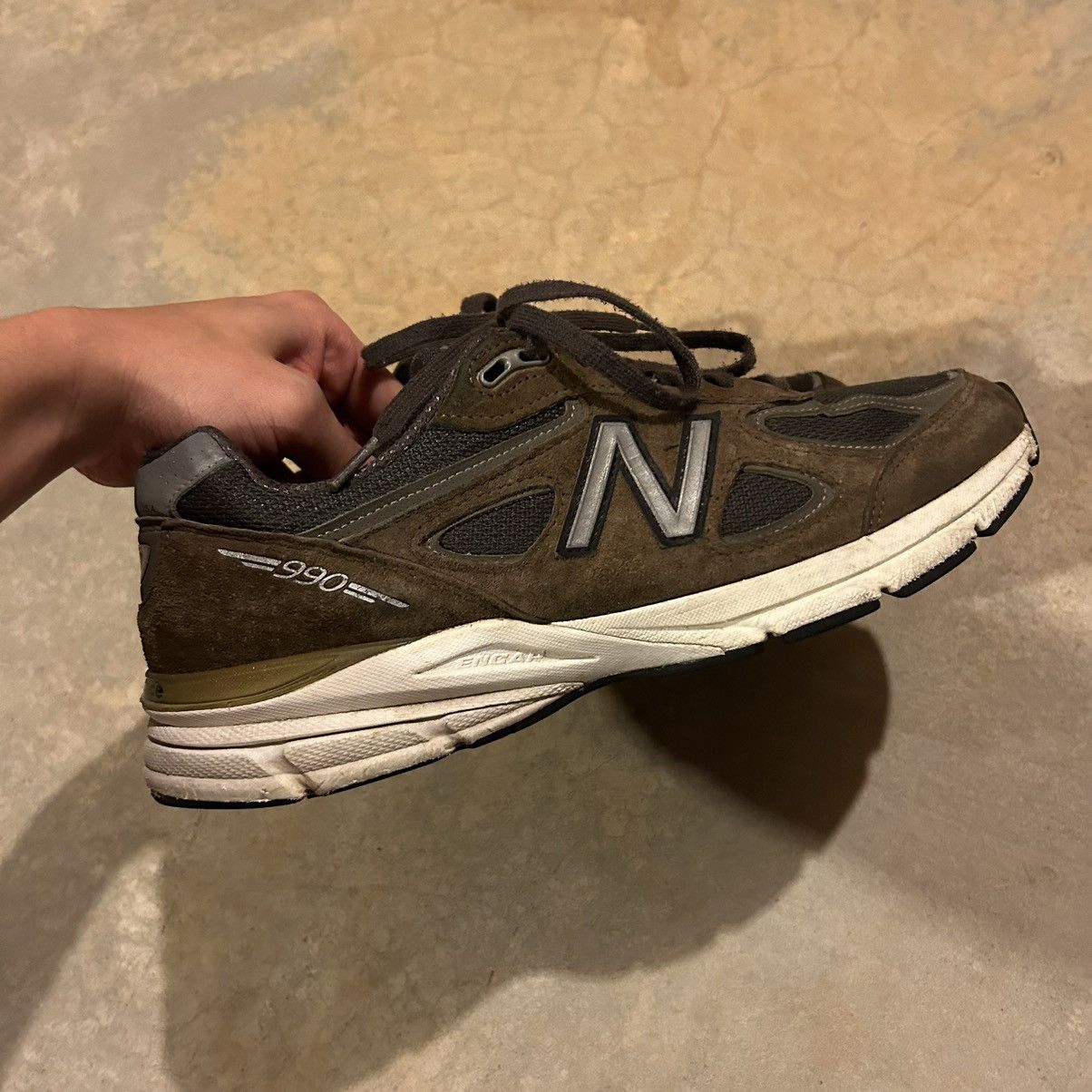 New Balance New Balance 990v4 Military Green US 10.5 Size US 12 / EU 45 - 5 Thumbnail