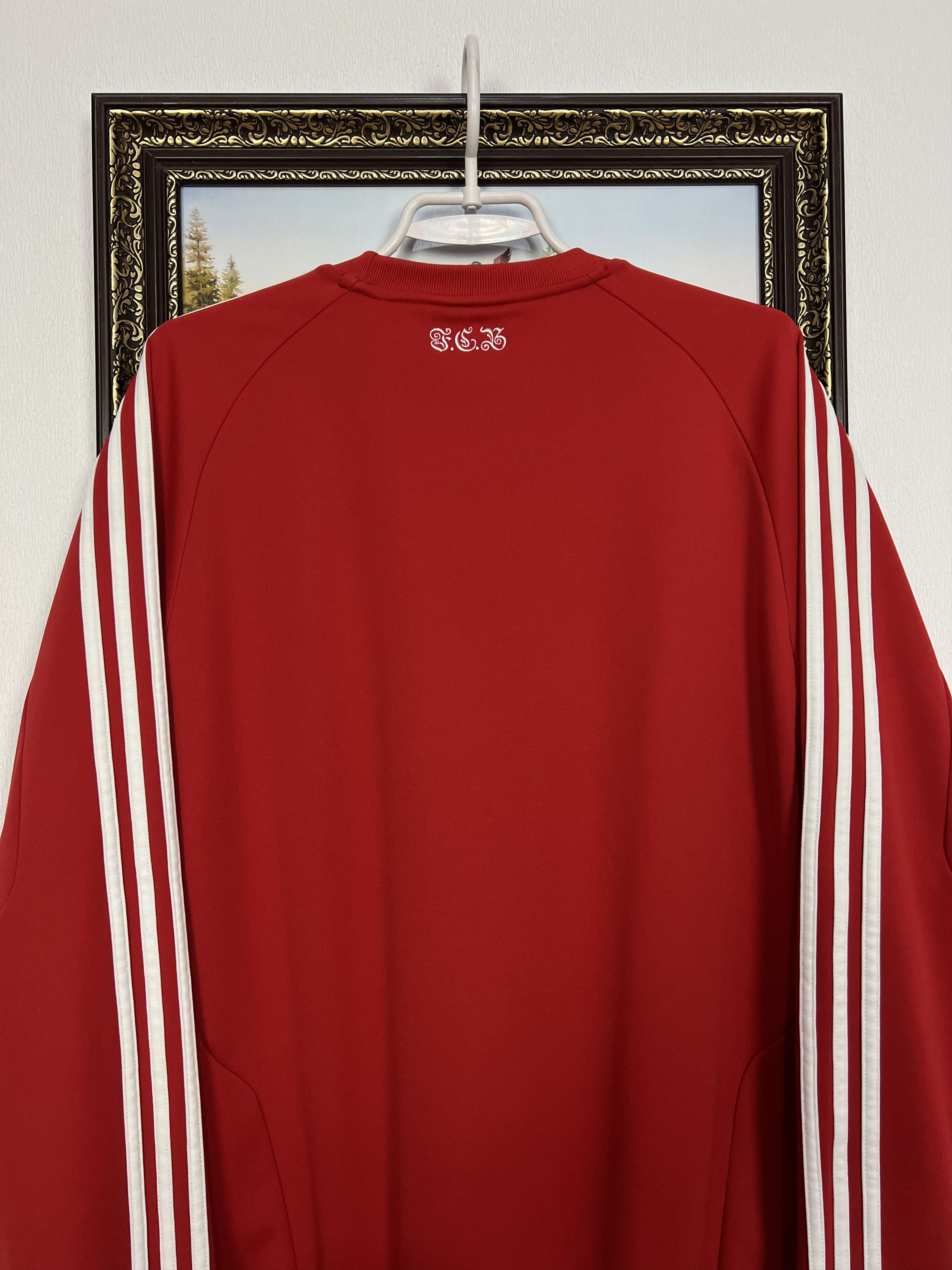 Adidas Bayern Munich Football Sweatshirt Soccer Crewneck Jacket Size US L / EU 52-54 / 3 - 9 Thumbnail