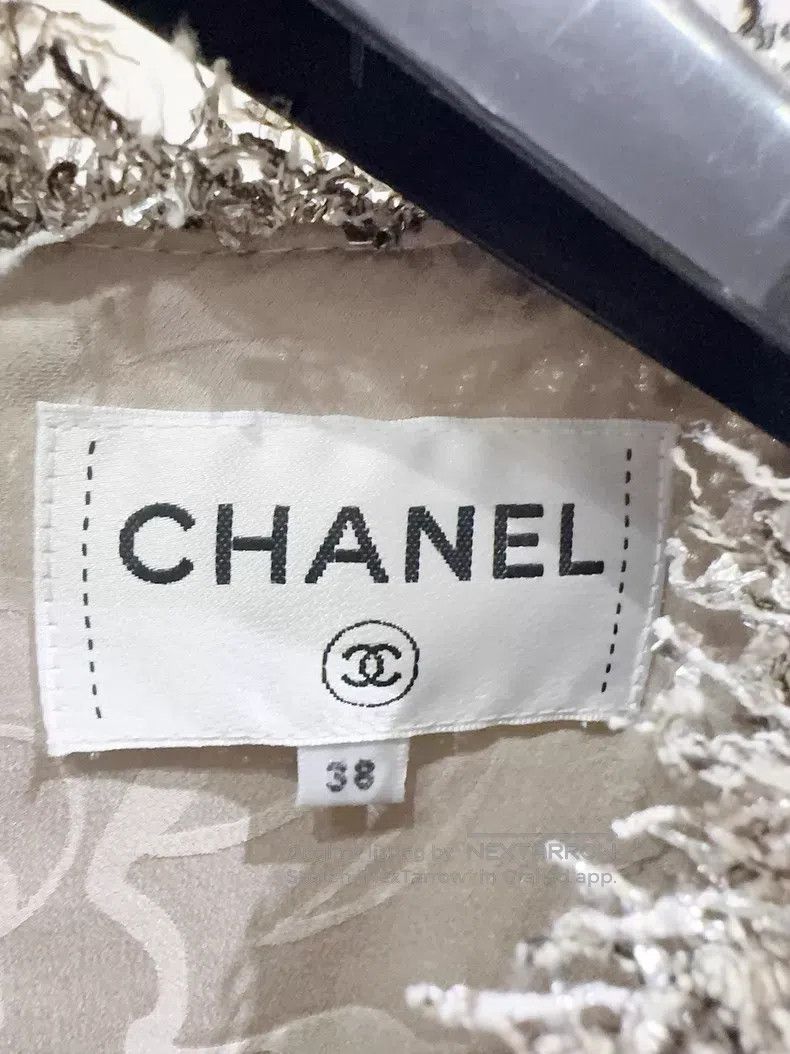Chanel Chanel Greek series silver silk dress Size XS / US 0-2 / IT 36-38 - 4 Thumbnail