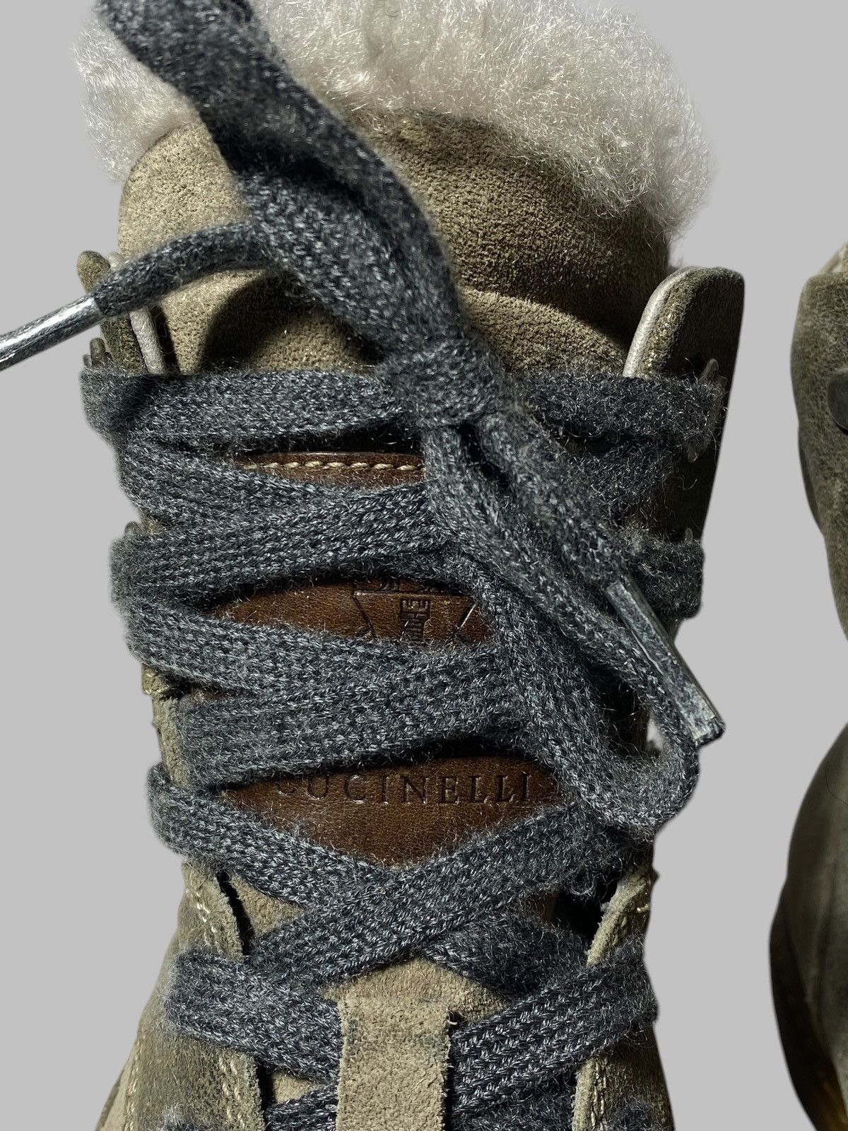 Brunello Cucinelli Brunello Cucinelli High Top Leather Sneakers Size US 7.5 / IT 37.5 - 13 Thumbnail