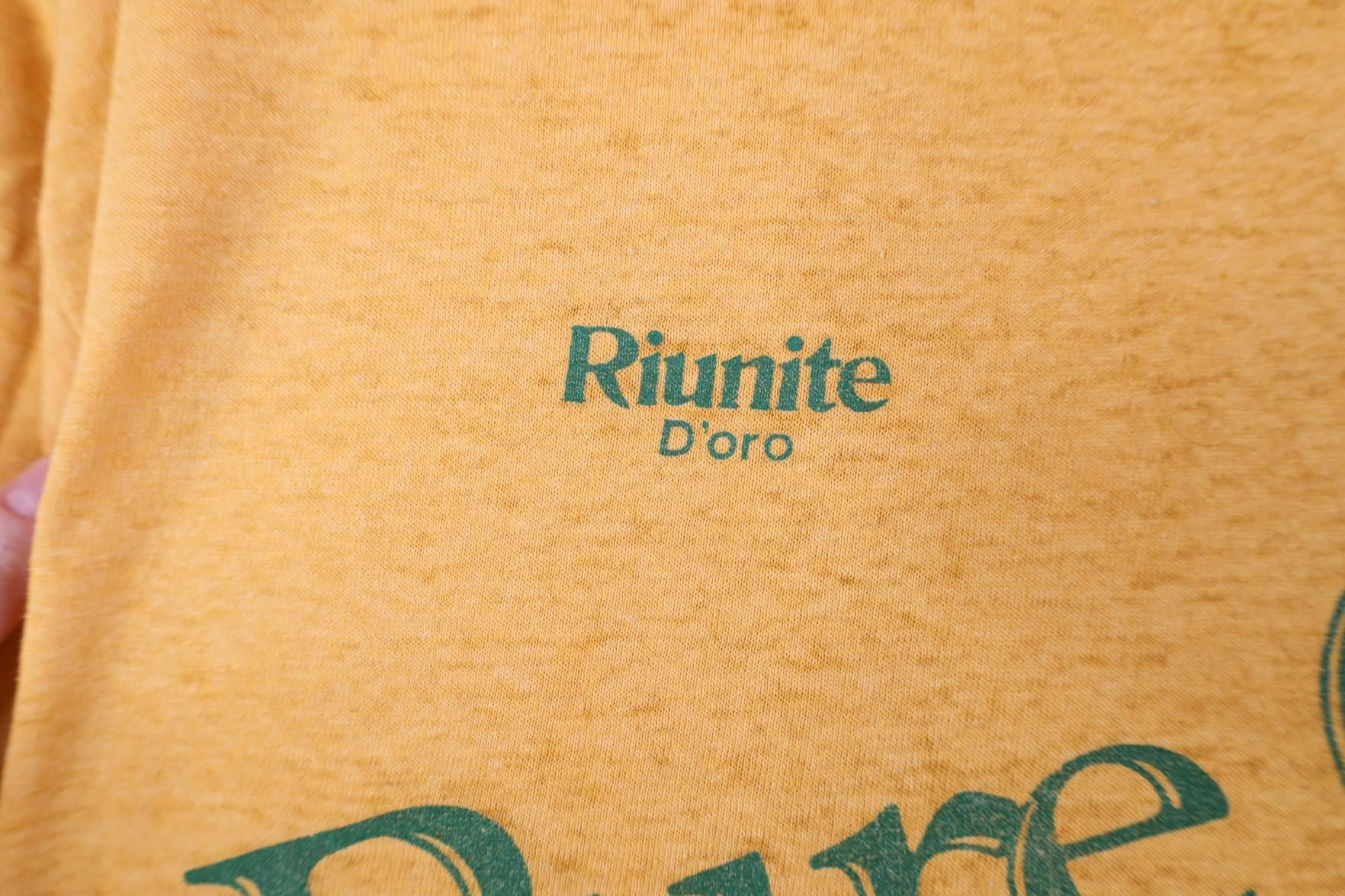 Vintage Vintage 70s 80s Riunite D'Oro Pure Gold Wine T-Shirt USA Size US XL / EU 56 / 4 - 5 Thumbnail