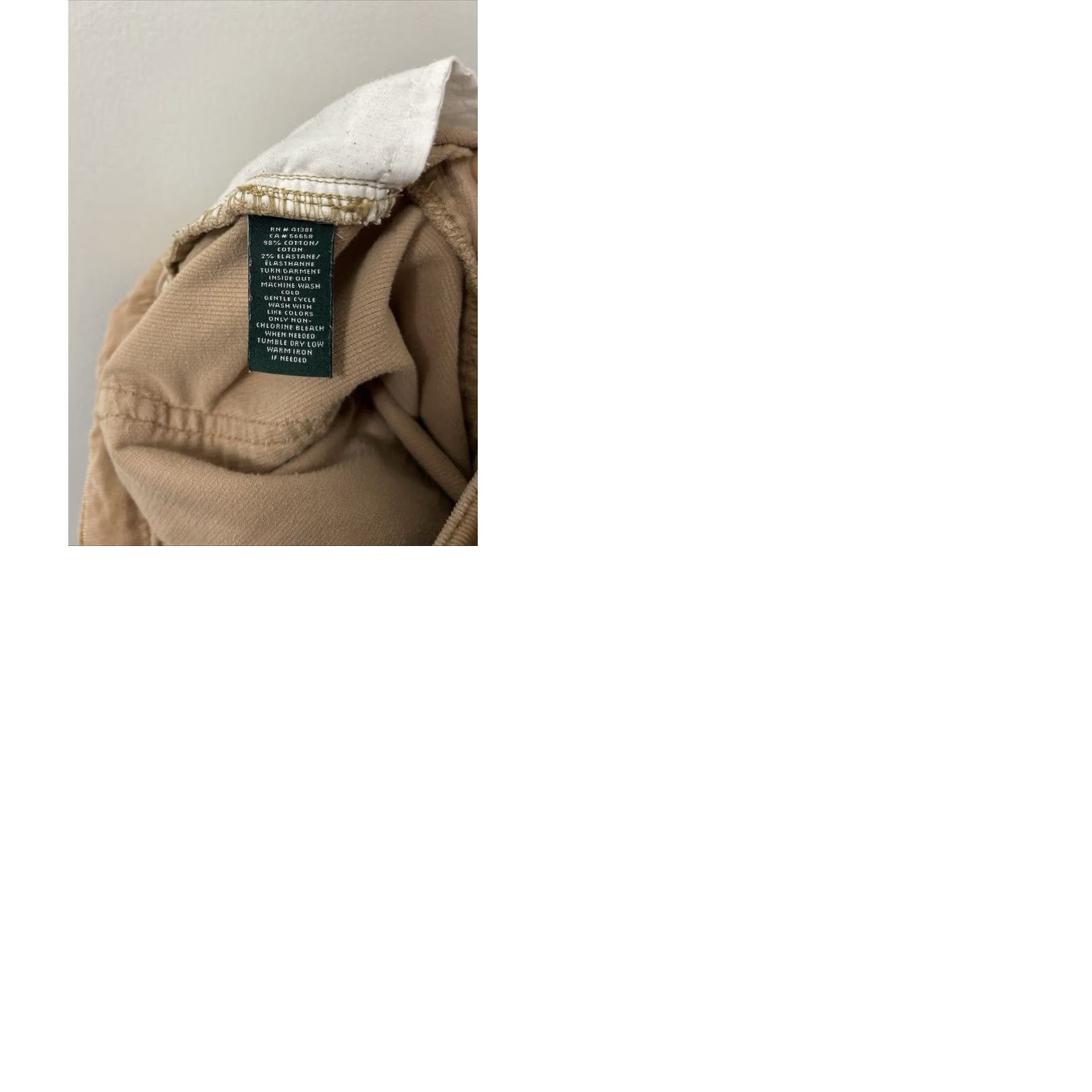 Ralph Lauren Lauren Ralph Lauren Corduroy Pants Womens 8 Brown Straight Slim Chino 32x27 Premier YKK Button Zipper Pocket(s) Machine Washable Vintage No Size 30" / US 8 / IT 44 - 9 Thumbnail