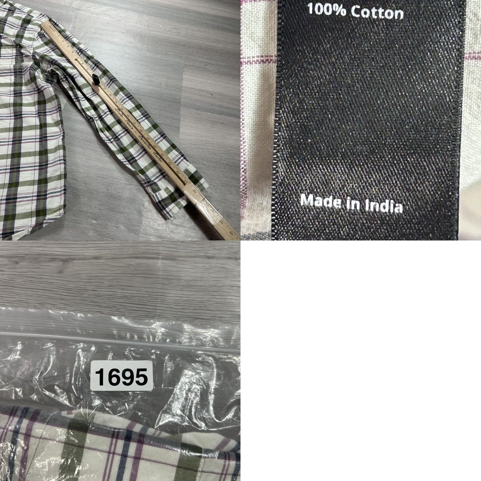 Flint And Tinder Flint and Tinder Shirt Mens 2XL Green Plaid Long Sleeve Button Up Classic Casual Size US XXL / EU 58 / 5 - 8 Thumbnail
