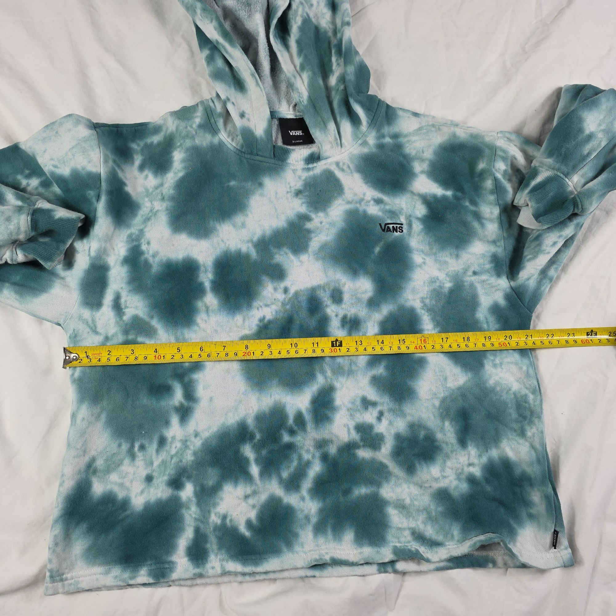 Vans Vans Cloud Womens Size XL White Green Long Sleeve Hoodie Win Size XL / US 12-14 / IT 48-50 - 7 Thumbnail