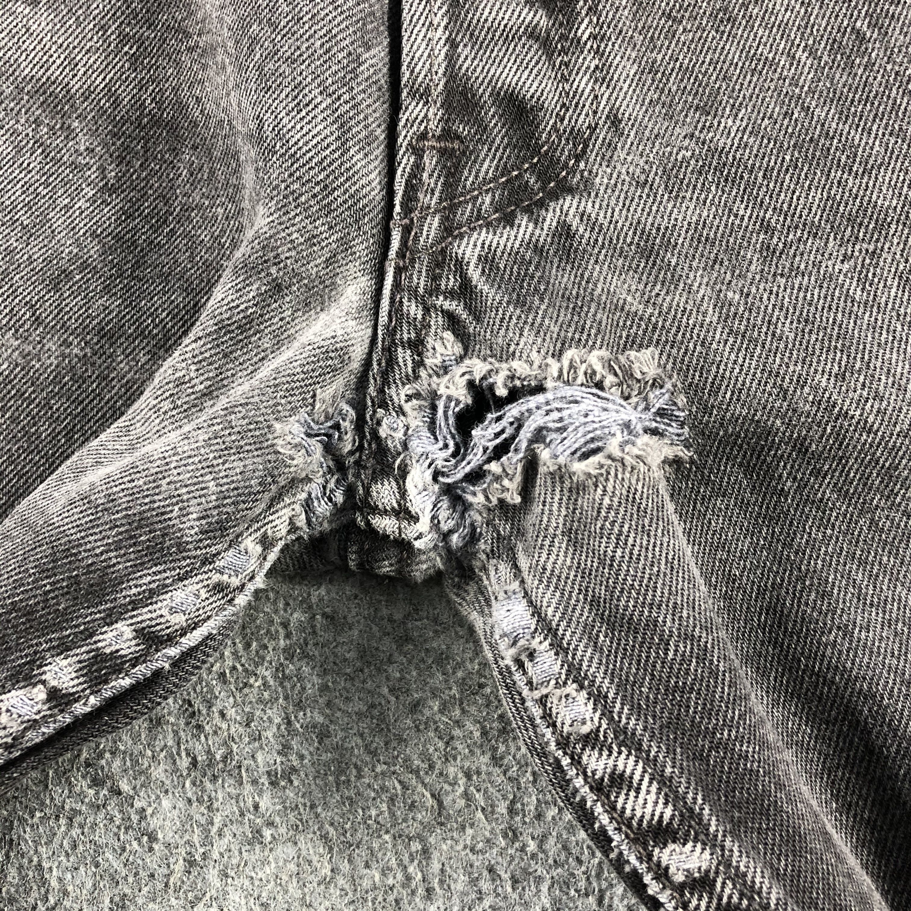 Levi's 90s Vintage Ripped Levis 501 Earth Tone Jeans-J1565 Size US 33 - 10 Thumbnail