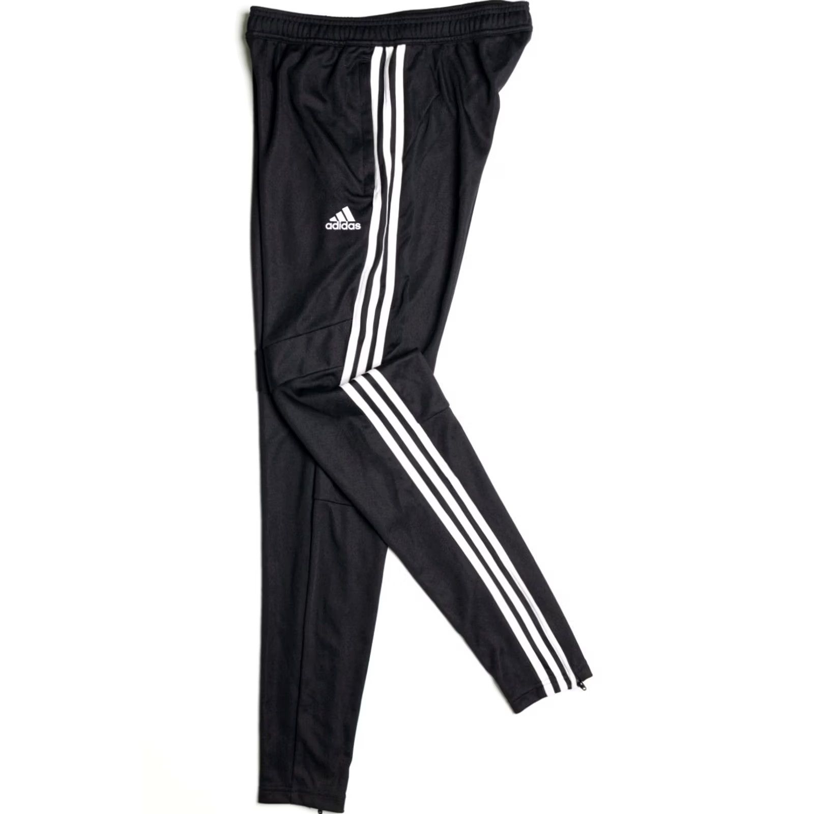 Adidas VINTAGE Adidas Track Pants Small Black Three Stripes Athletic Joggers Mens Size US 29 - 2 Thumbnail