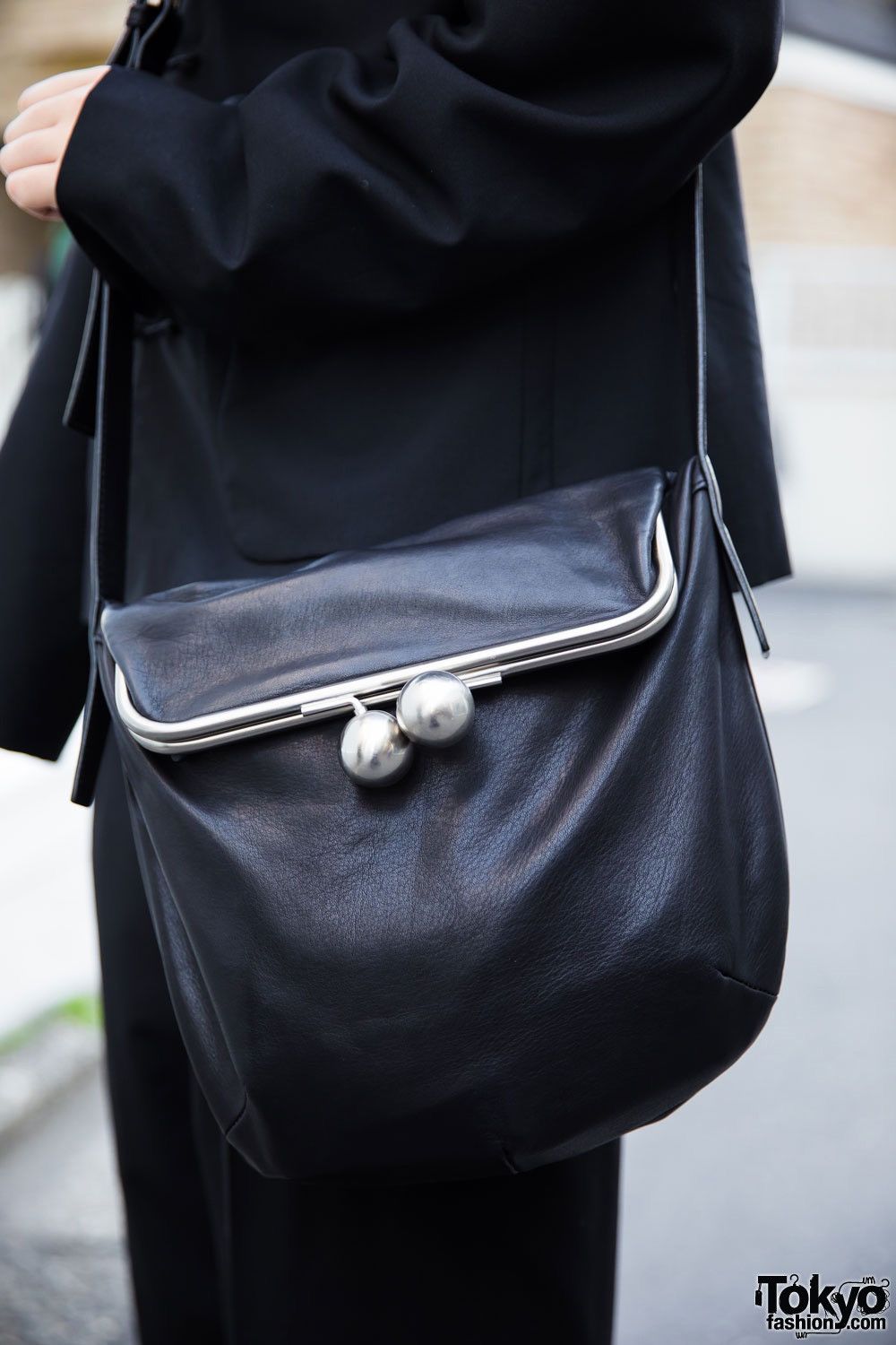 Japanese Brand × Yohji Yamamoto KAWA-KAWA JAPAN BY YOHJI YAMAMOTO FULL LEATHER BAG Size ONE SIZE - 2 Thumbnail