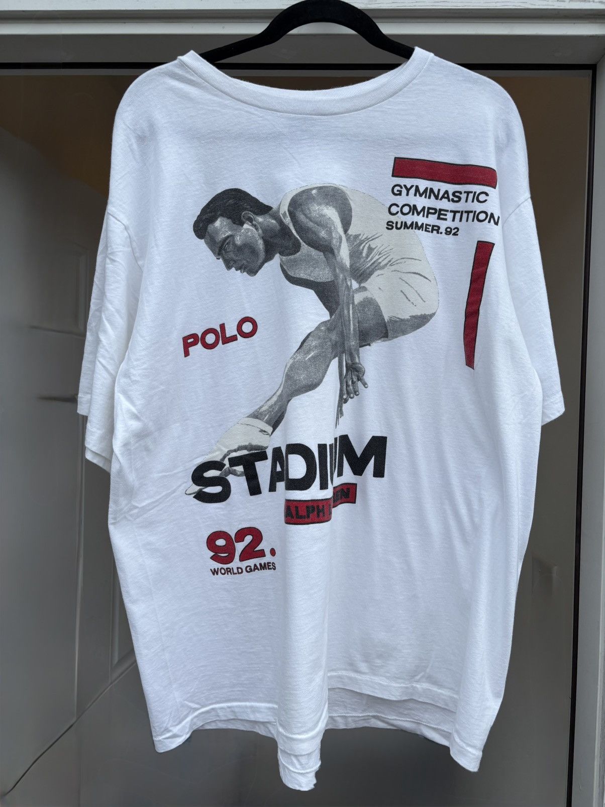 Polo Ralph Lauren Vintage 1992 Polo Ralph Lauren STADIUM T-Shirt Grail Size US L / EU 52-54 / 3 - 1 Thumbnail