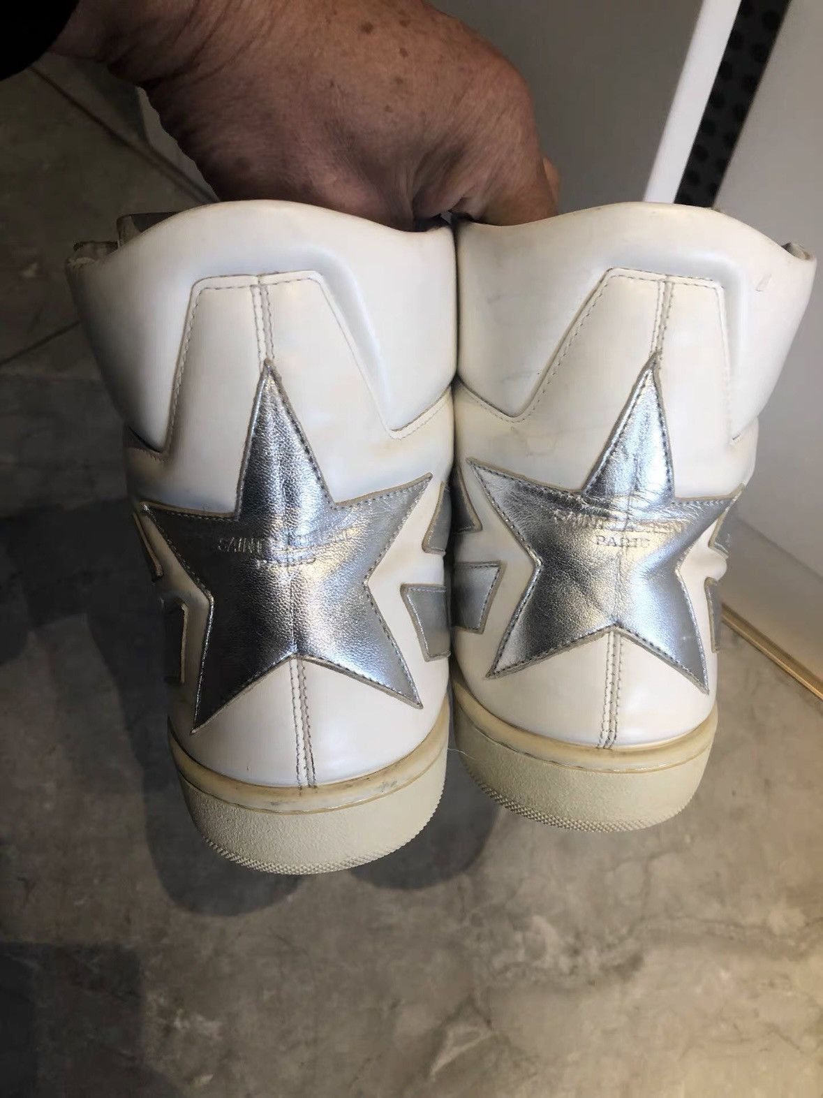 Saint Laurent Paris Saint Laurent Paris star high top sneakers