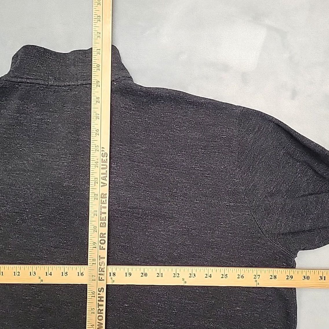 Polo Ralph Lauren Polo Ralph Lauren Sweater Mens 2XLT Charcoal Estate Rib 1/4 Zip Pullover Casual Knit Cotton Mock Neck Long Sleeve Logo Zipper Embroidered Size US XXL / EU 58 / 5 - 7 Thumbnail