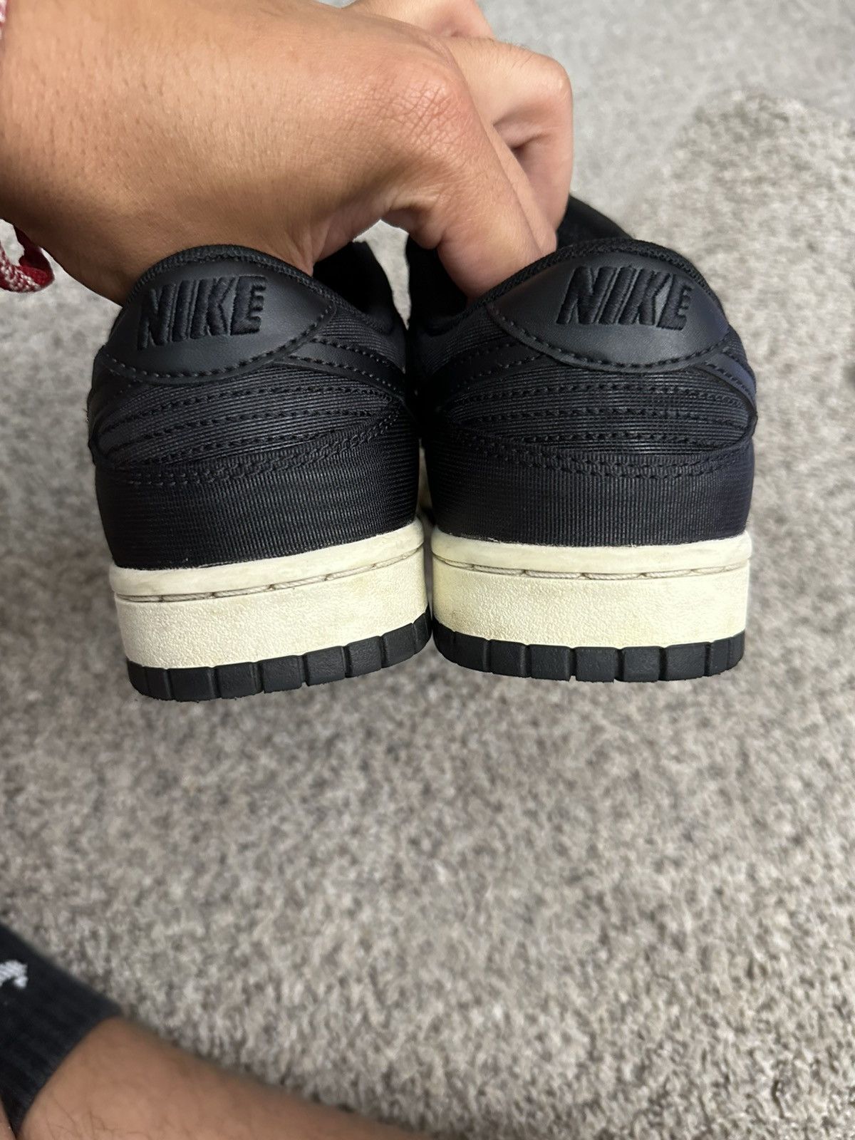 Nike Nike dunk low black canvas sail white - size 6 Size US 6 / EU 39 - 6 Thumbnail