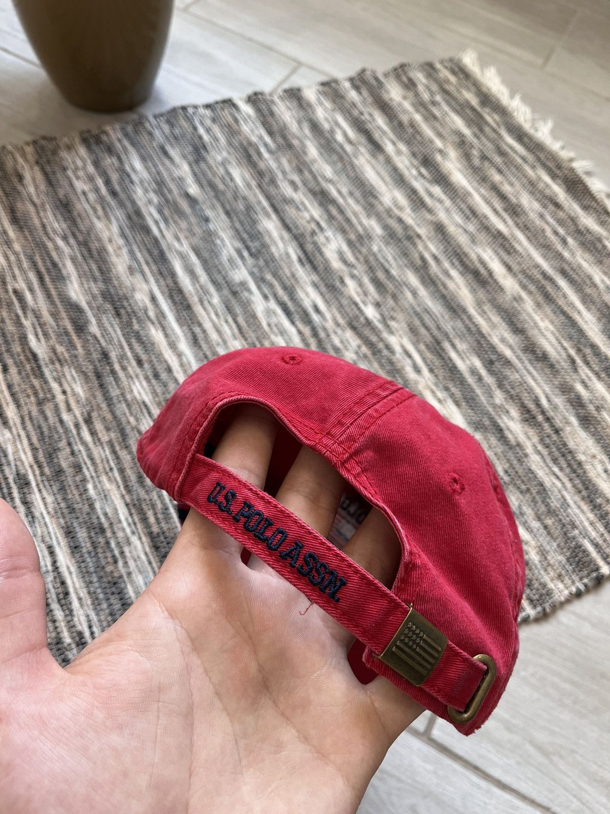 U.S. Polo Assn. × Vintage Vintage cap US Polo uspa fade red 5 panel USA Size ONE SIZE - 6 Thumbnail