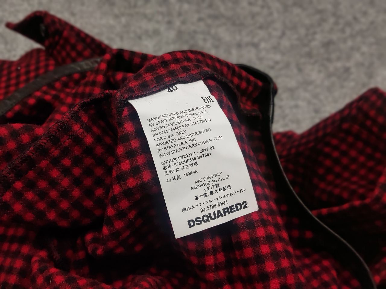 Dsquared2 Dsquared2 authentic Red Checkered Casual Wool Tunic Dress Size S / US 4 / IT 40 - 16 Thumbnail