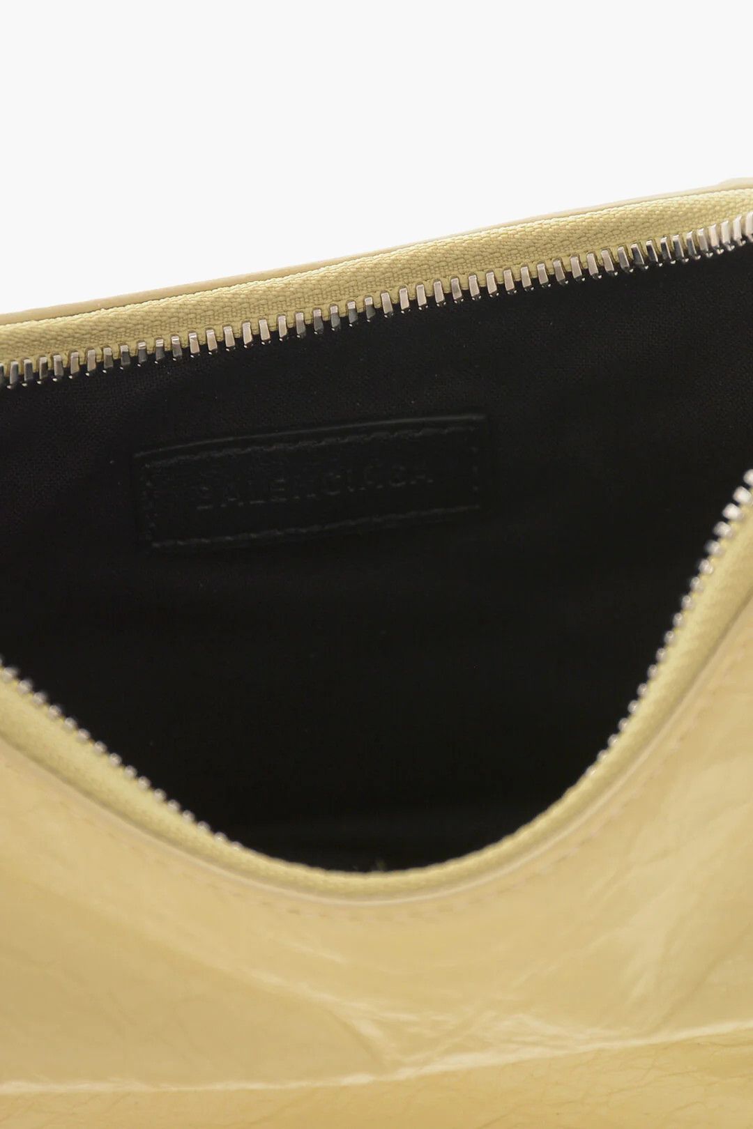 Balenciaga og1mm0326 Size: OS / Craquelé Leather Shoulder Bag in Yellow Size ONE SIZE - 5 Thumbnail