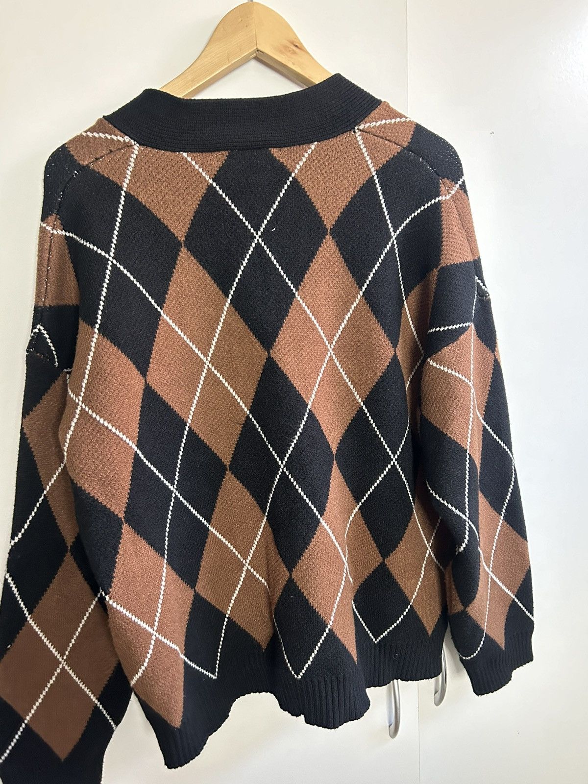 Oak + Fort oak and fort argyle black brown cardigan Size S / US 4 / IT 40 - 2 Thumbnail
