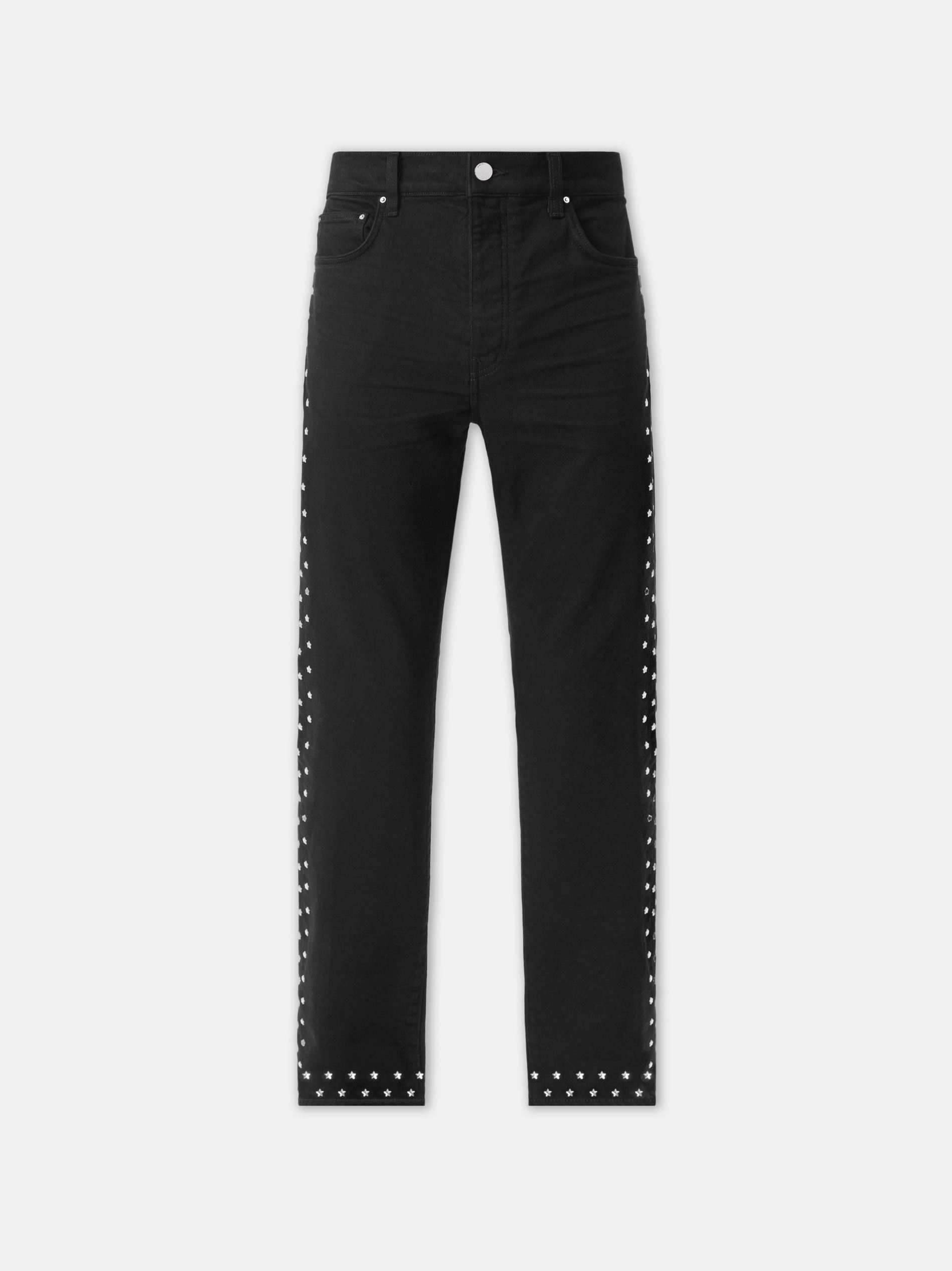 Amiri oc11z1125 Star Crystal Slim Jeans in Black Size US 36 / EU 52 - 1 Thumbnail