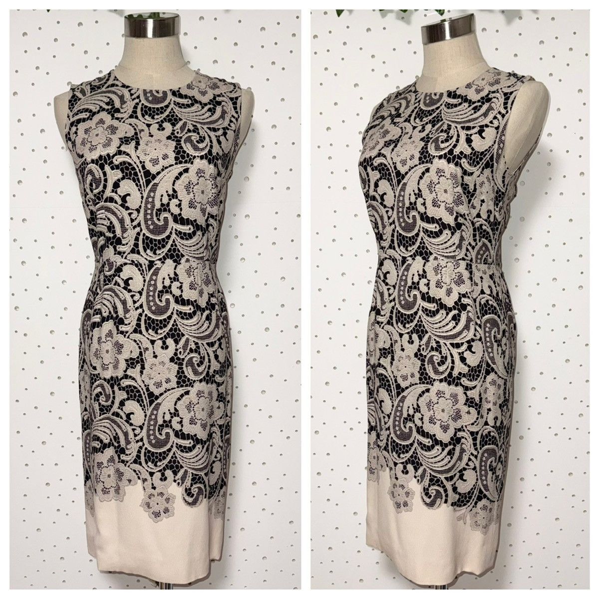 Dolce & Gabbana Authentic Dolce & Gabbana Floral Lace Print Dress 38 Size XS / US 0-2 / IT 36-38 - 6 Thumbnail