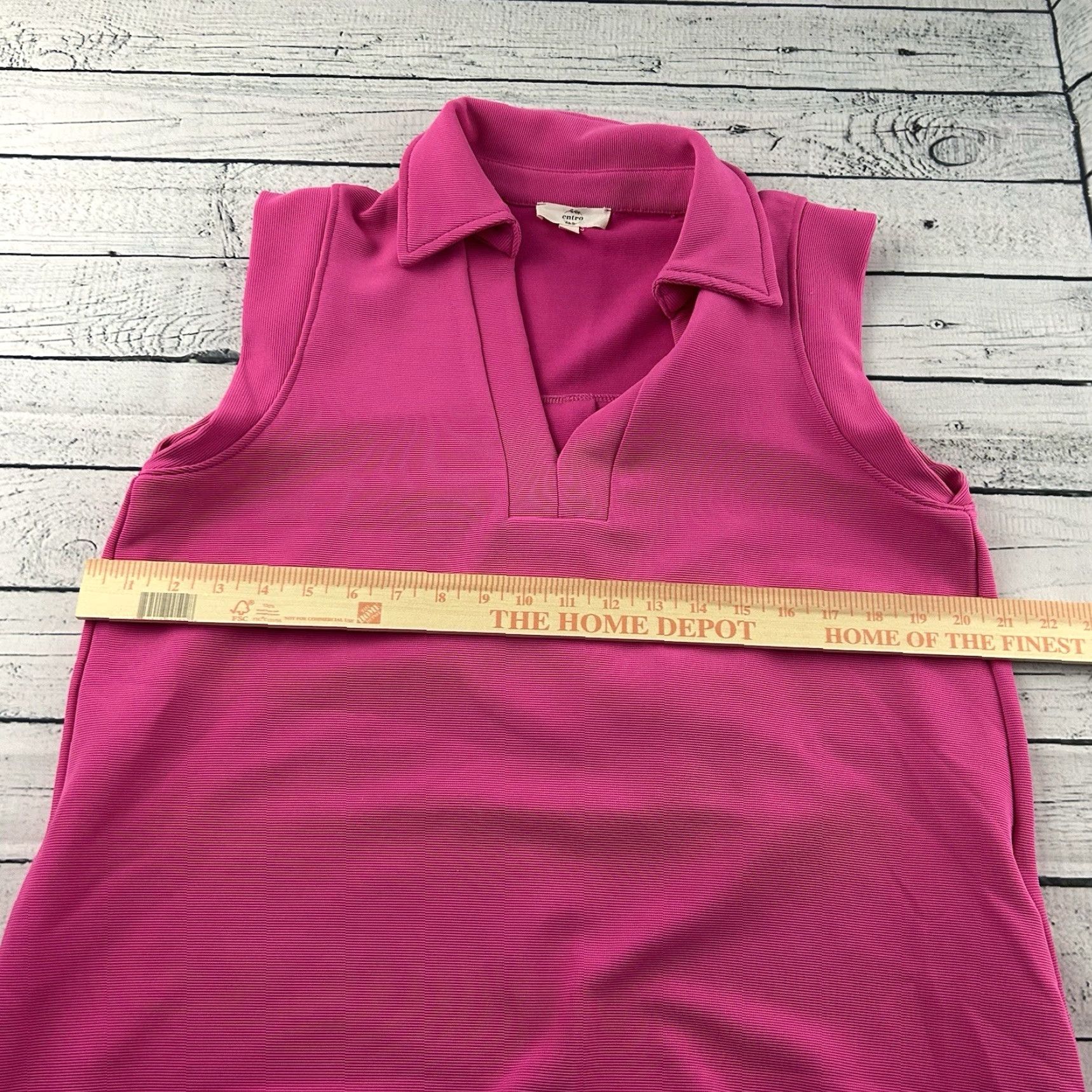 Pinko Entro Sleeveless Ribbed Knee Length Shift Dress Women's S Pink Size S / US 4 / IT 40 - 4 Thumbnail