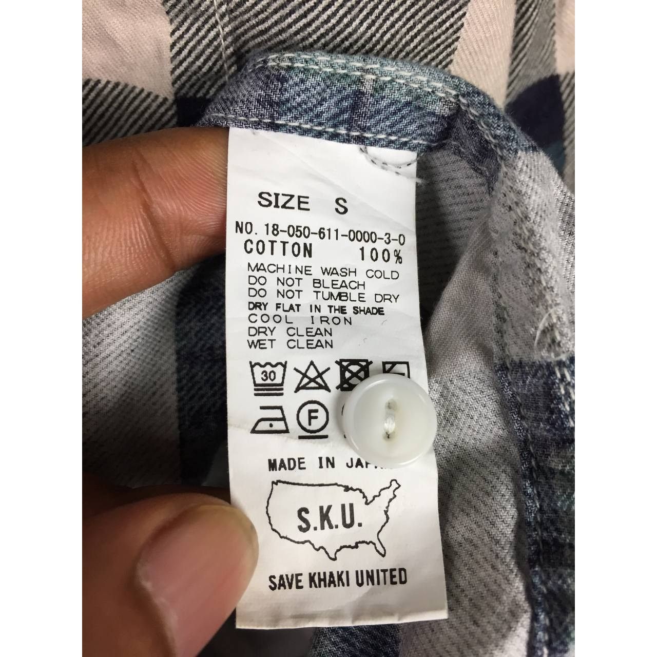Save Khaki United S.K.U Save Khaki United Casual Checkered Flannel Shirt Size US S / EU 44-46 / 1 - 9 Thumbnail