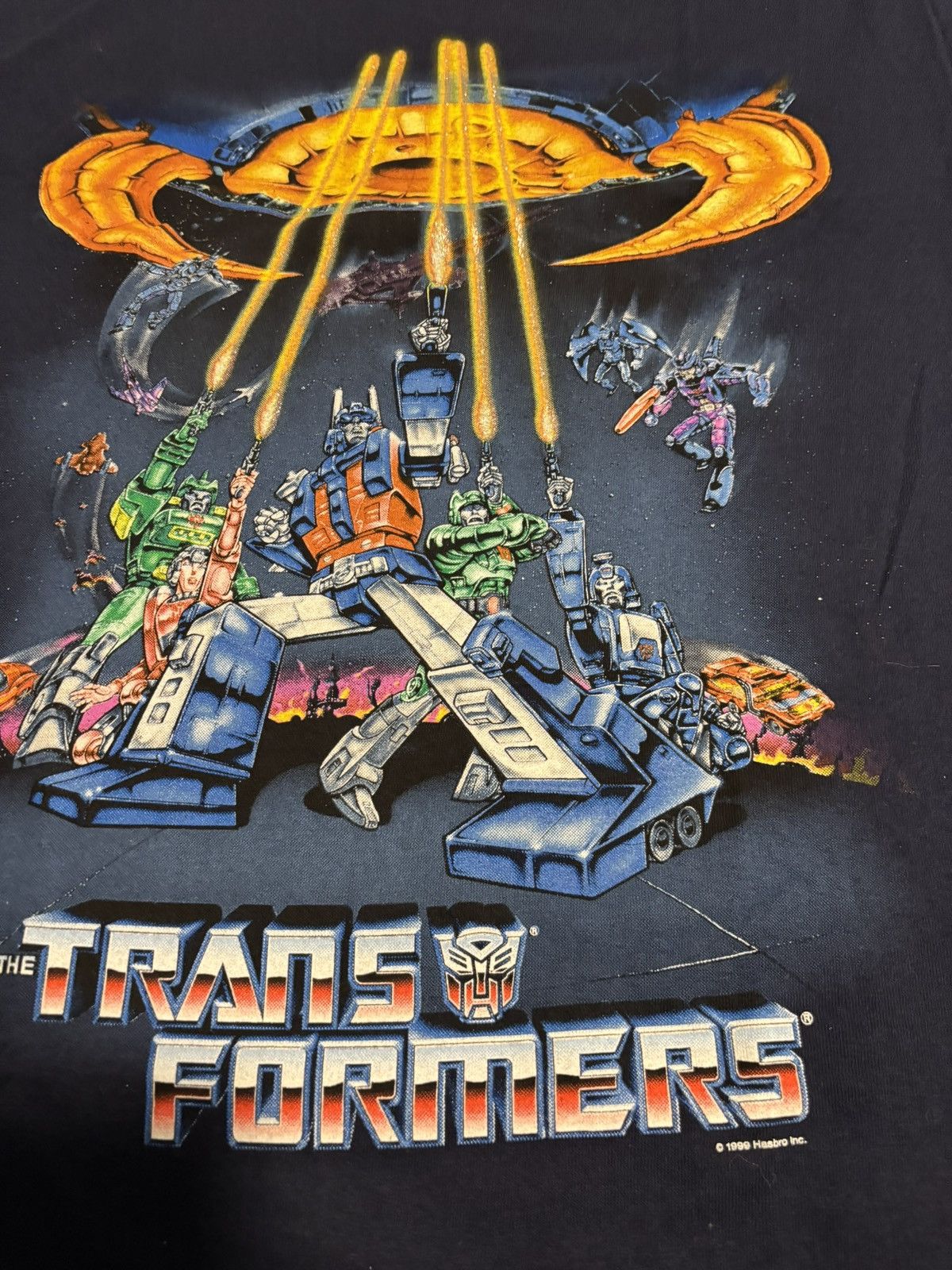 Band Tees × Vintage Vintage 1999 Transformers T Shirt. Hasbro Vintage Size US L / EU 52-54 / 3 - 3 Thumbnail