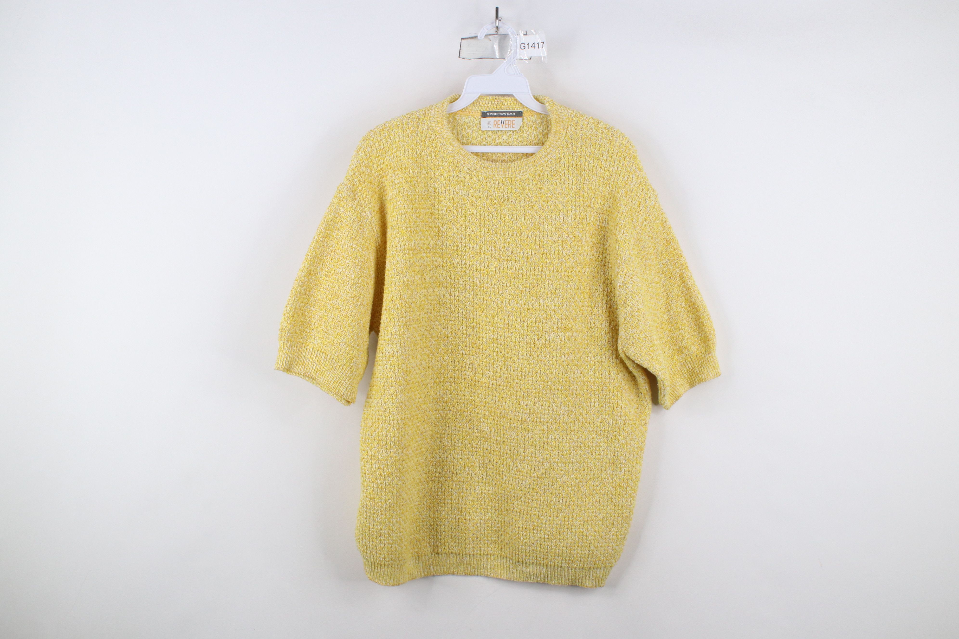 Vintage Vintage 60s 70s Streetwear Knit Short Sleeve Sweater USA Size XL / US 12-14 / IT 48-50 - 1 Thumbnail