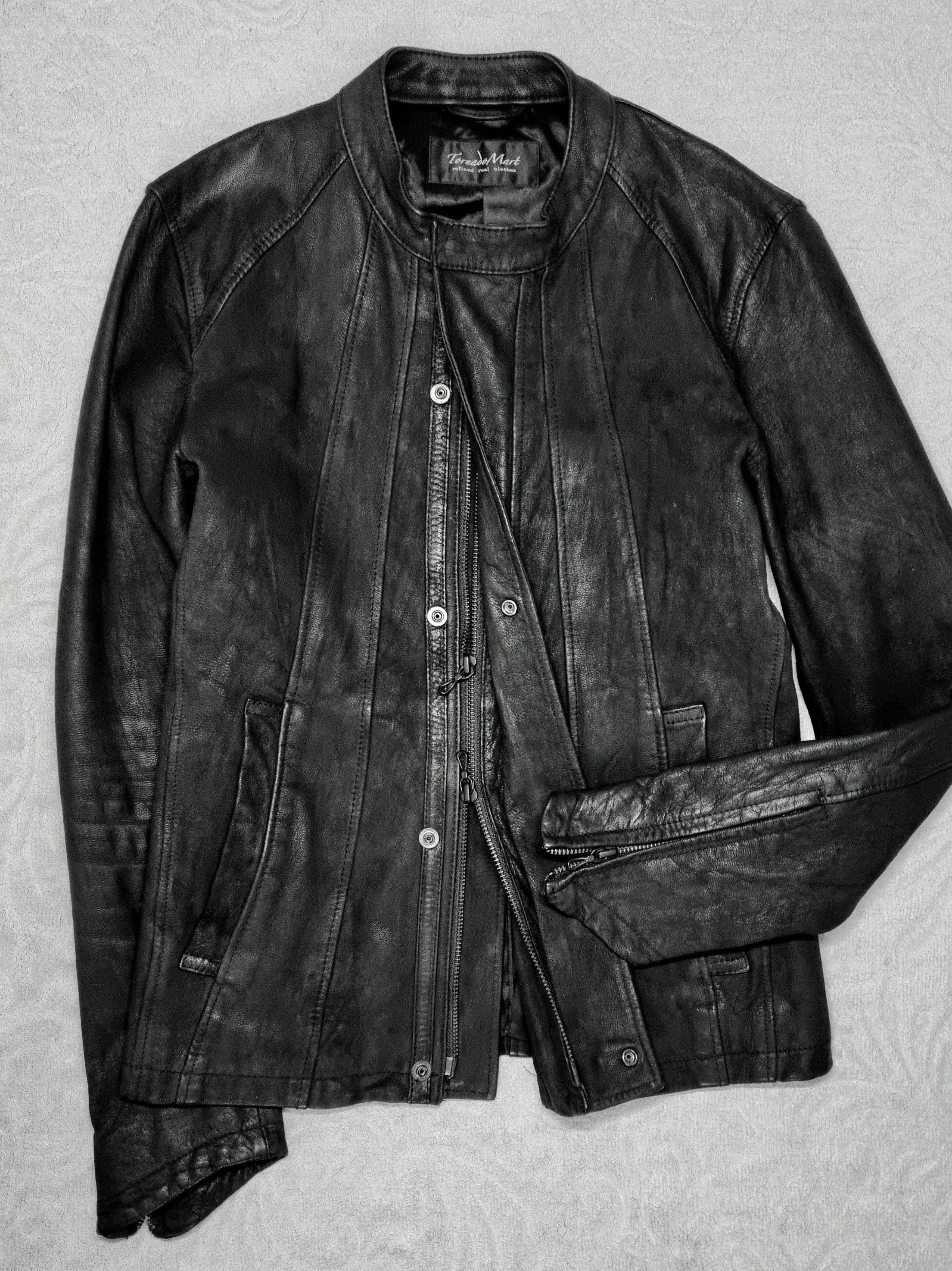Tornado Mart Tornado Mart Blistered Goatskin Leather Jacket Size US S / EU 44-46 / 1 - 3 Thumbnail